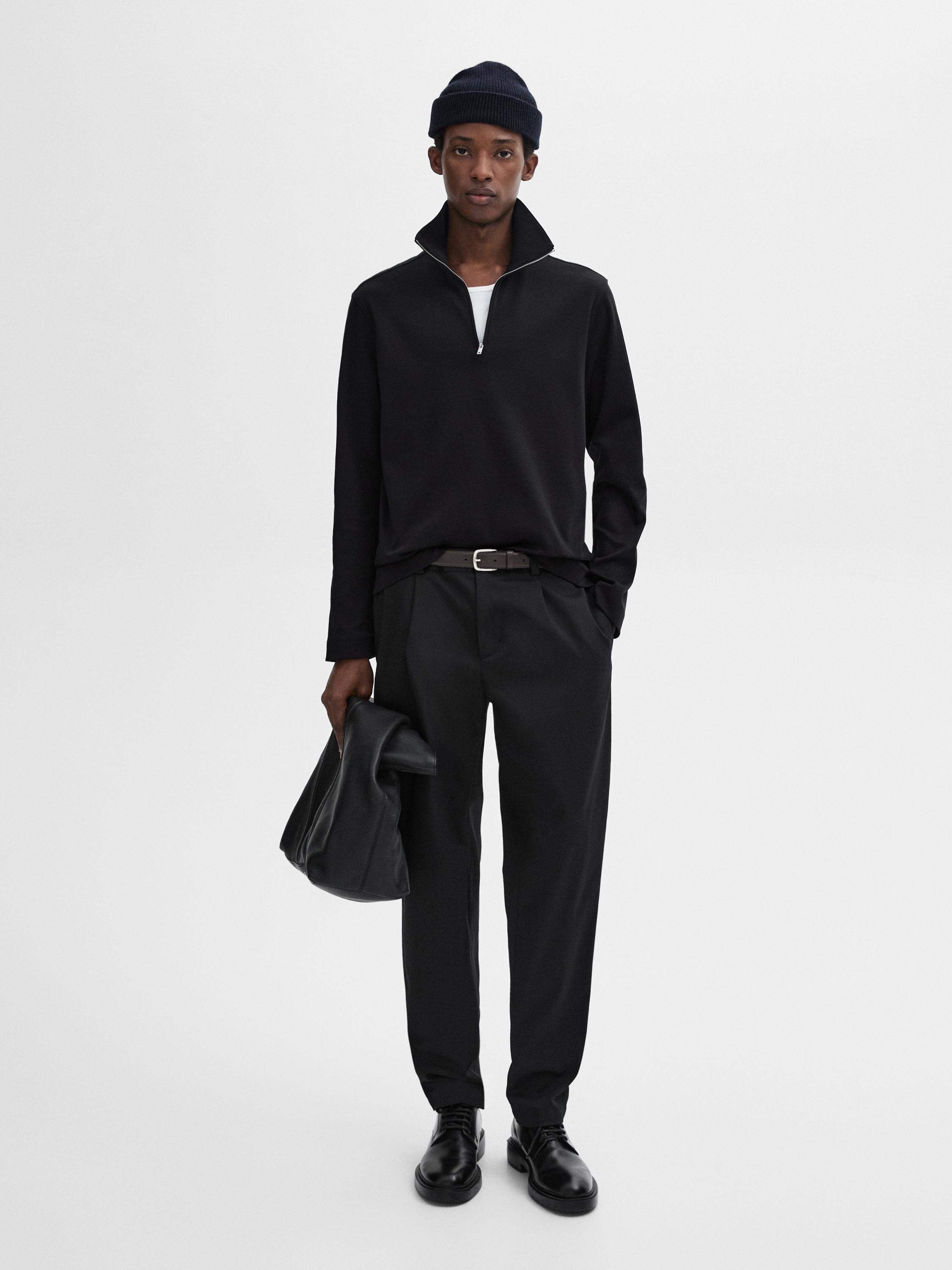 Shirt Sudadera Blanca Massimo Dutti Massimo Dutti Hombre Sudadera