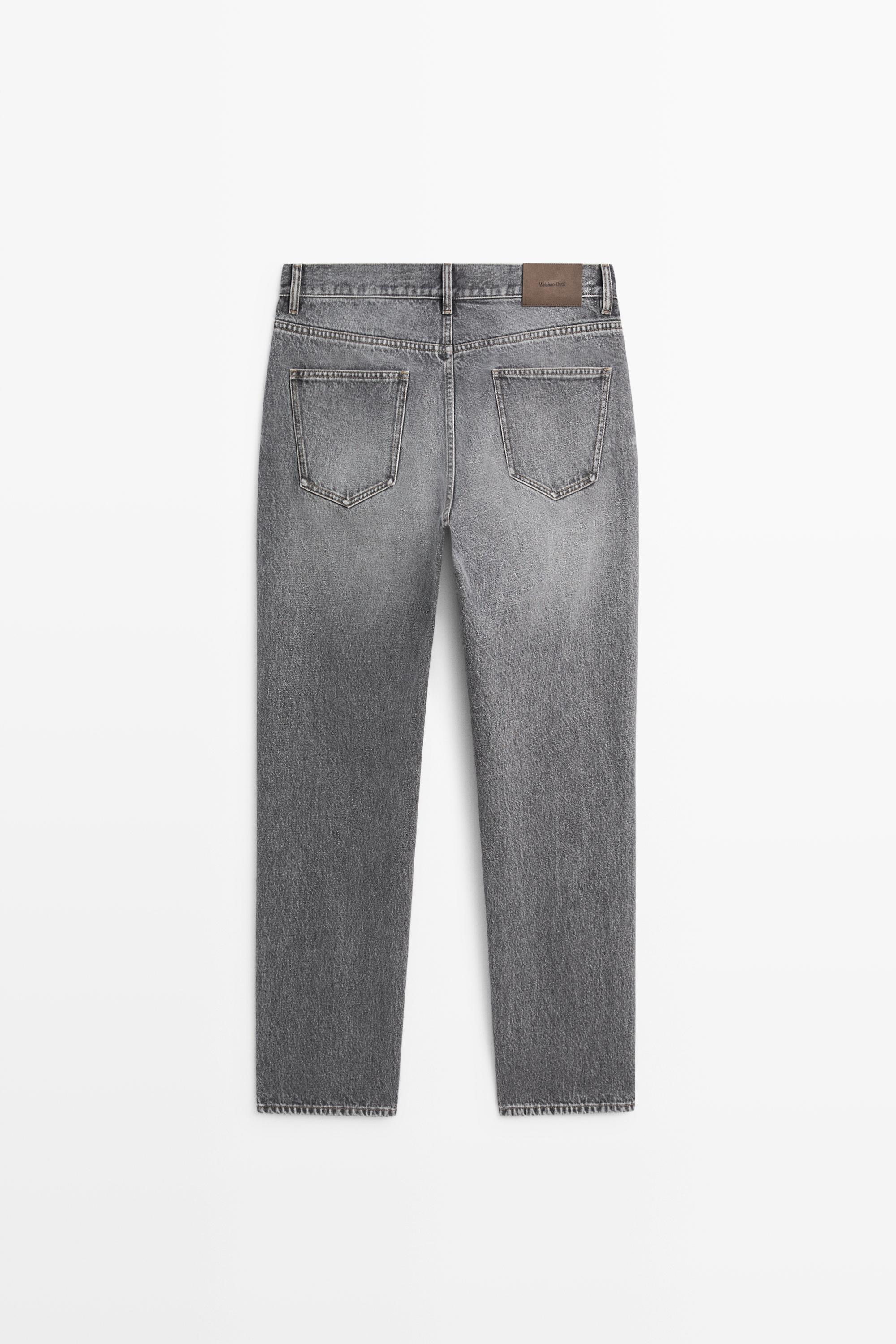 Straight-leg jeans — GREY