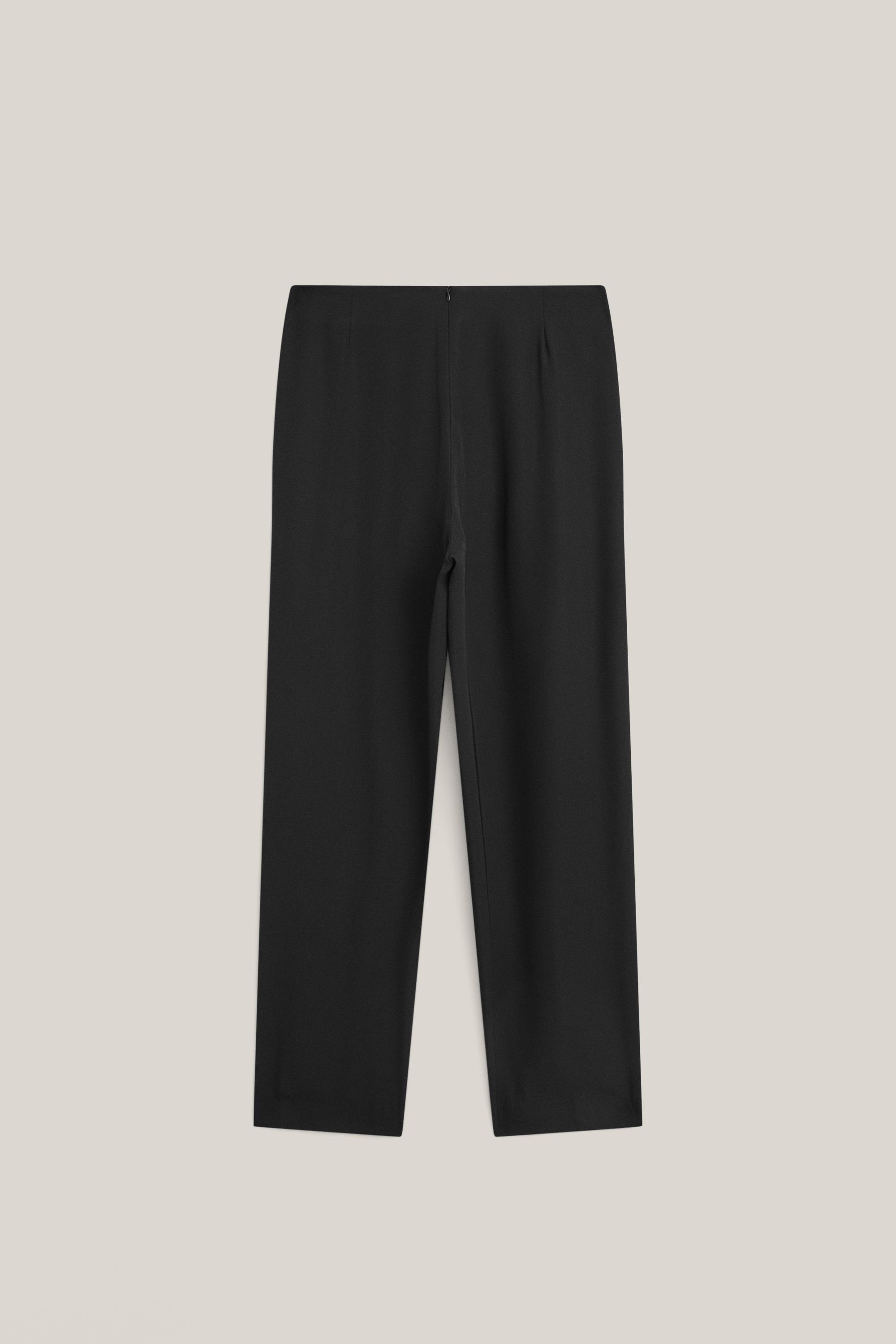 Lightweight trousers with layered detail - LIMITED EDITION — BLACK