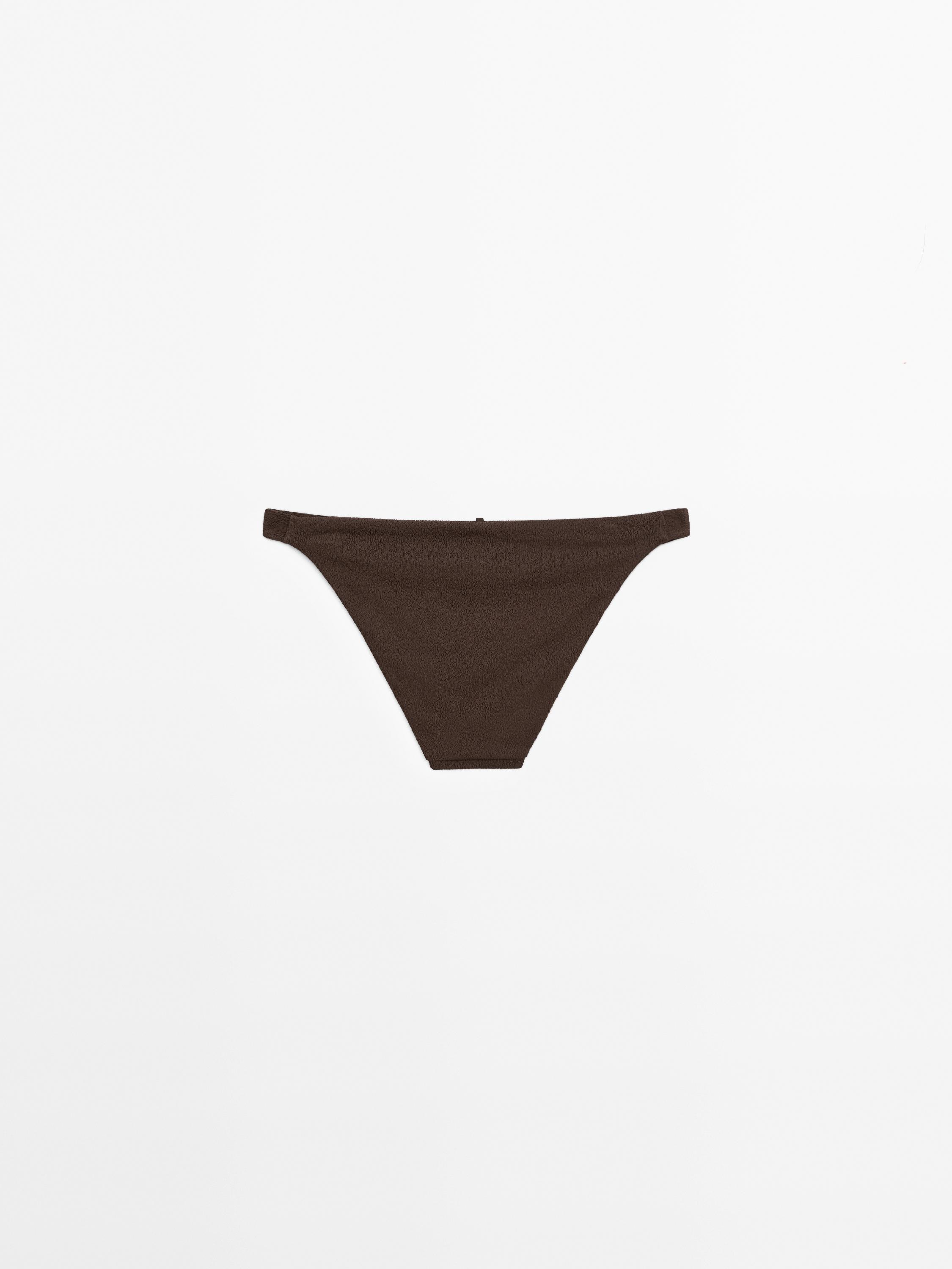 Textured bikini bottoms