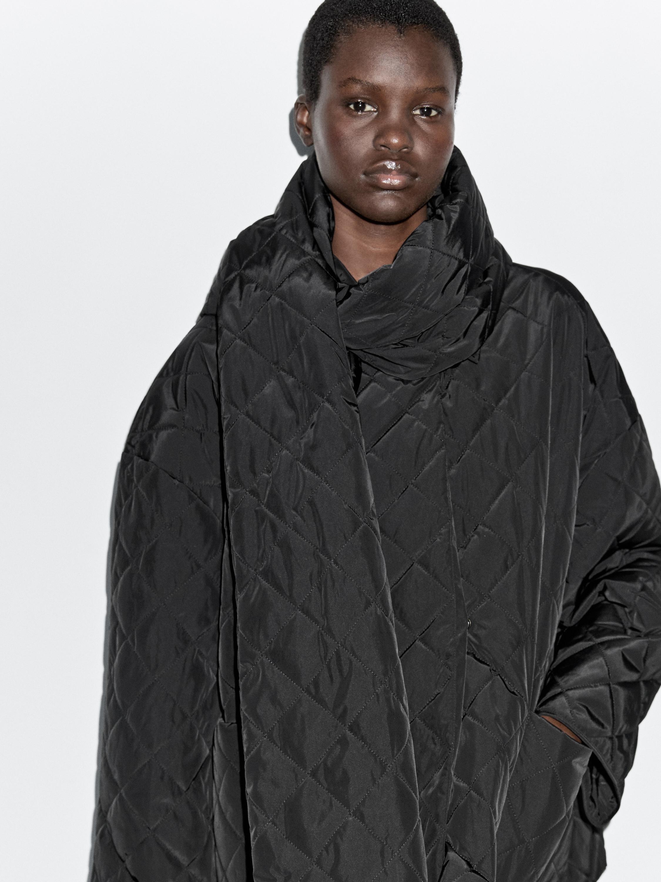 Lightweight jacket with scarf detail