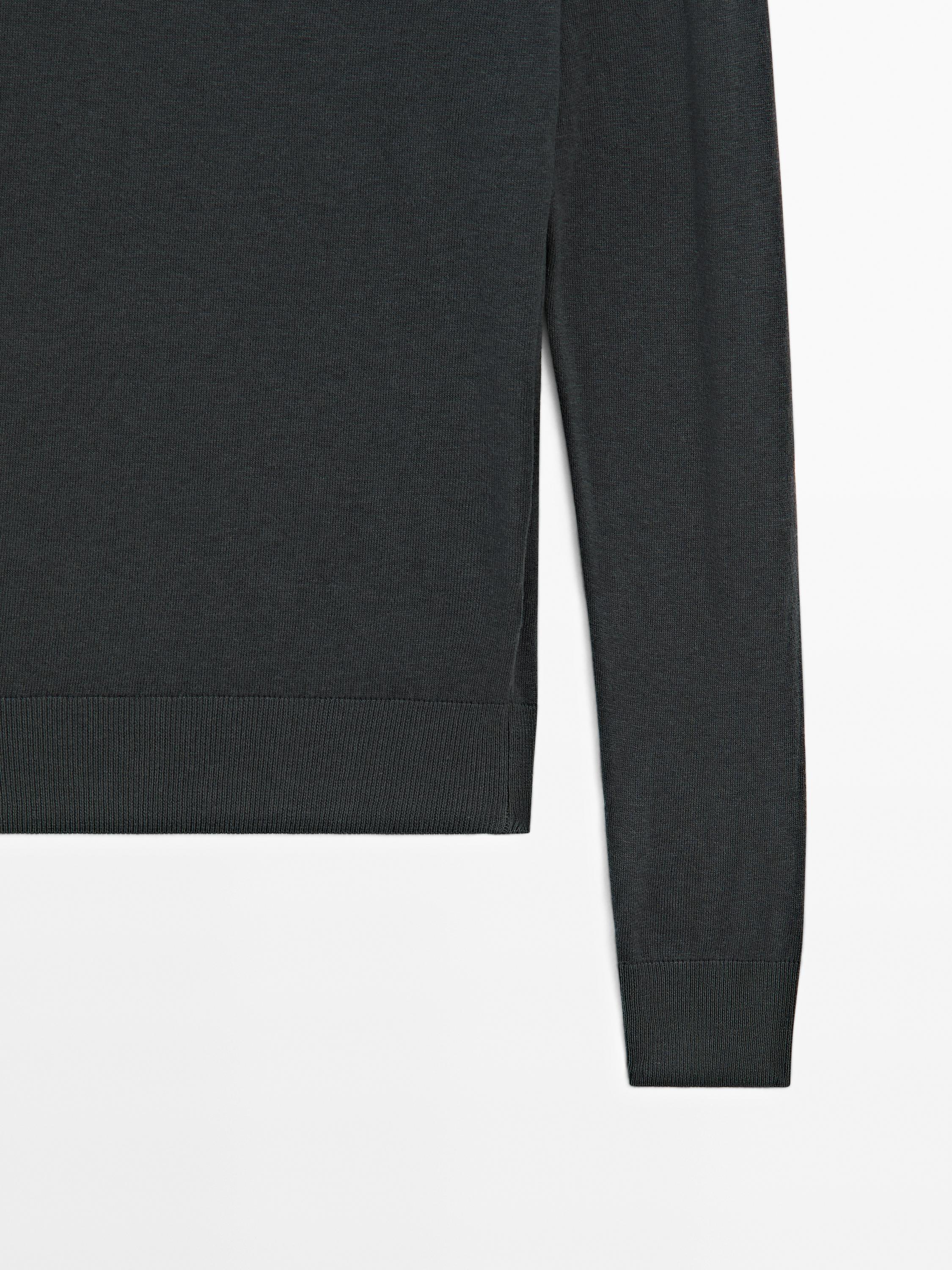 Pull en maille de coton mélangé