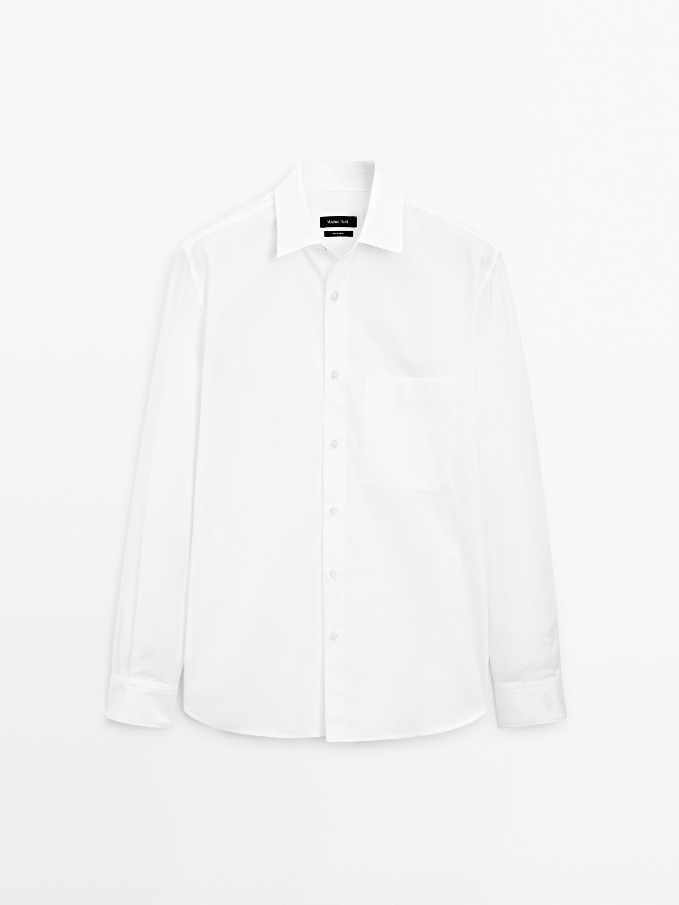 Regular-fit 100% cotton shirt