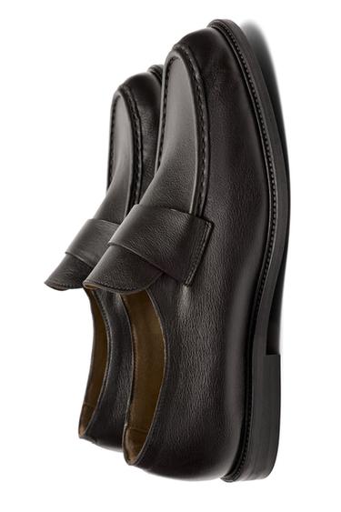 Soft leather moc toe loafer - LIMITED EDITION — BROWN 8