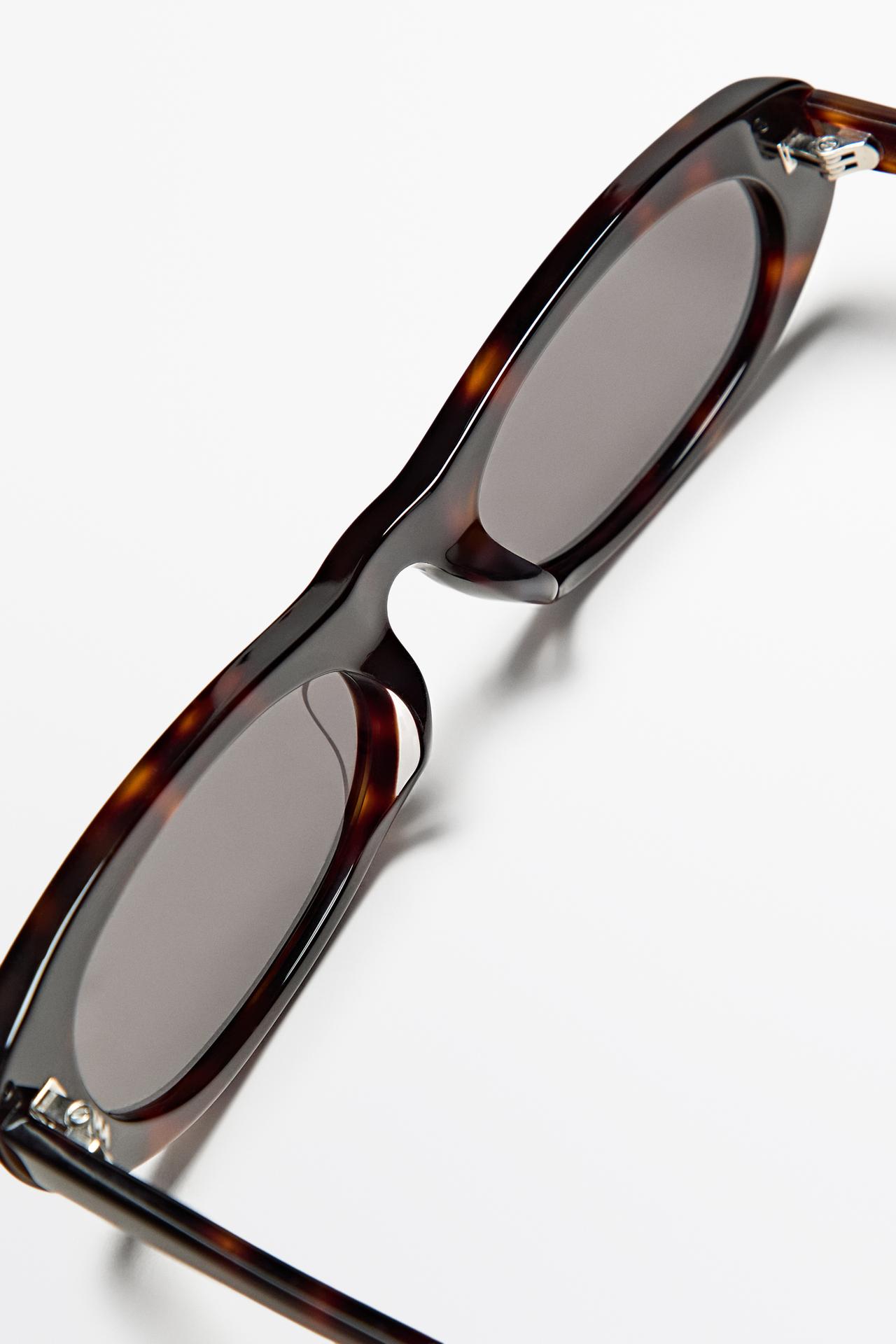 Rectangular sunglasses — BROWN