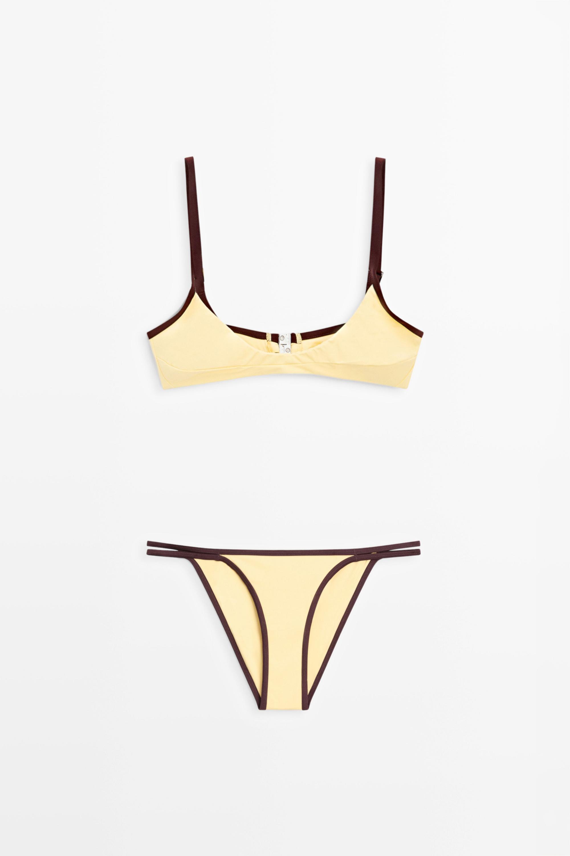 Contrast bikini bottoms — Vanilla
