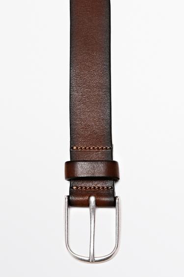 Shaded nappa leather belt — BROWN 5
