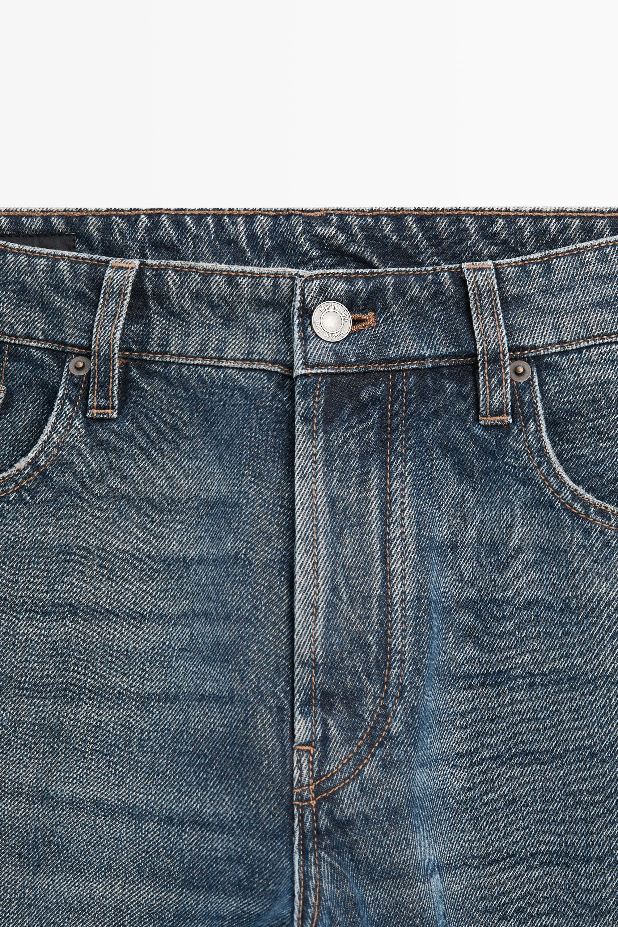Slim fit cropped jeans — MEDIUM BLUE