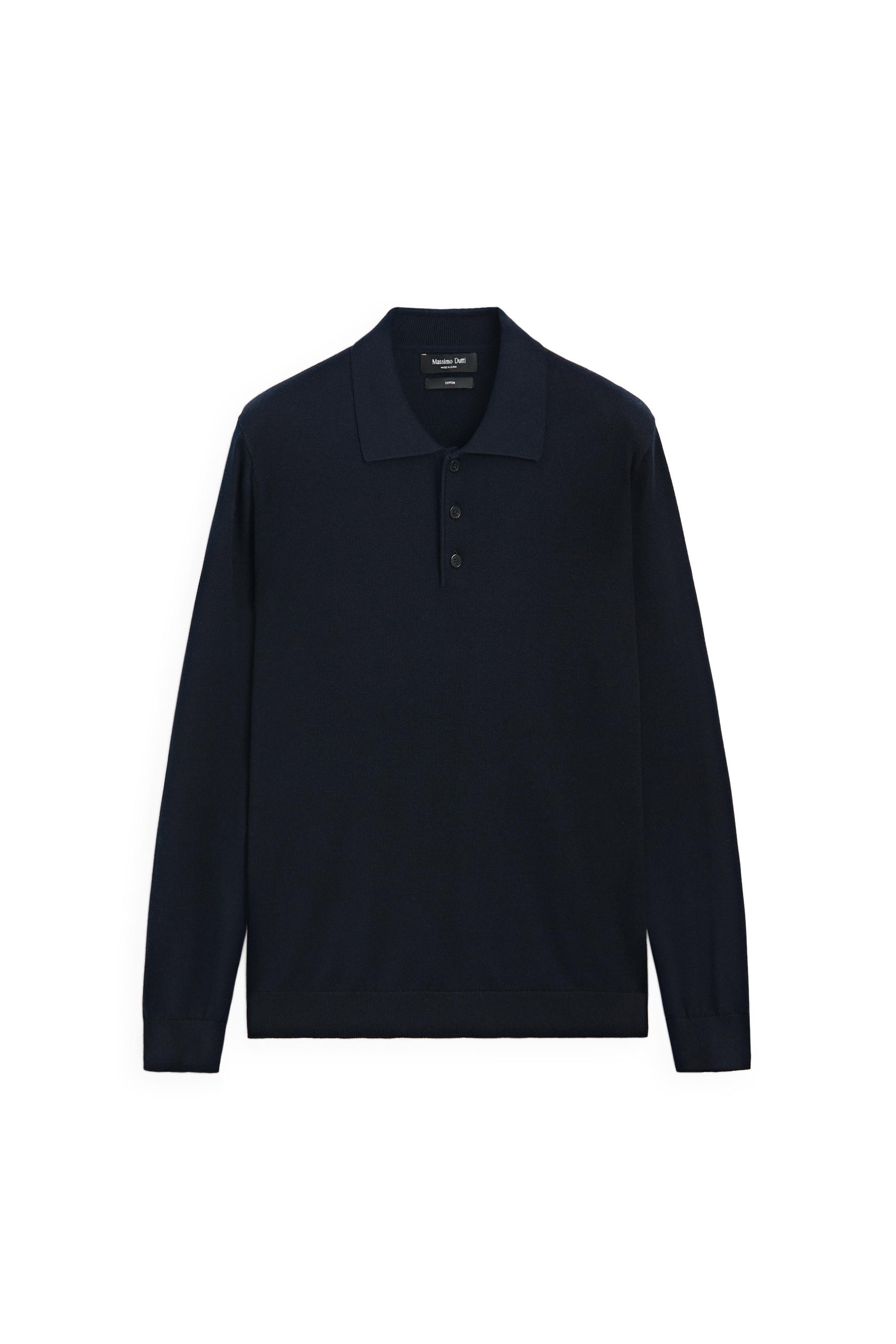 Massimo Dutti %100 pamuklu polo yaka triko