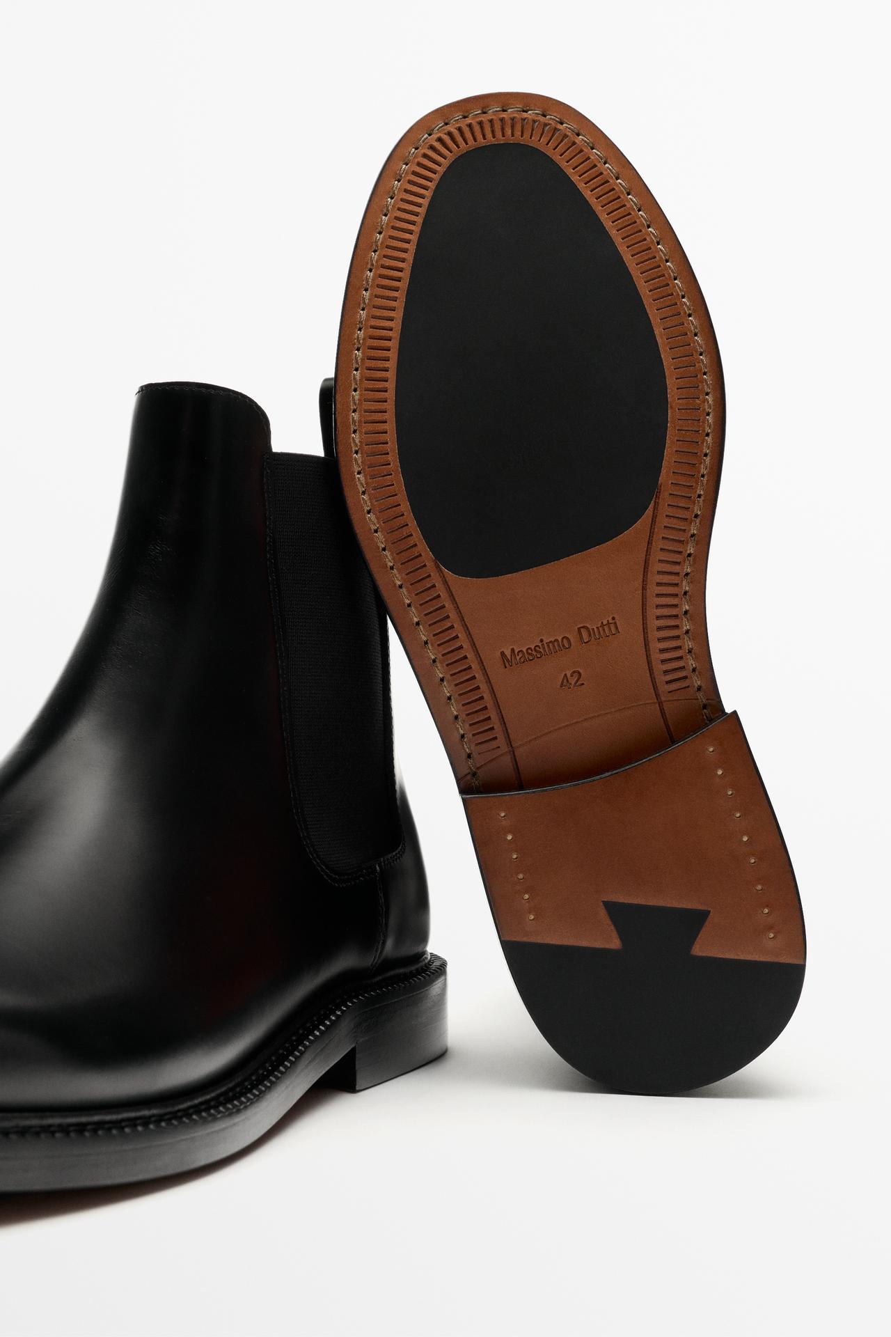 Chelsea boots leather — BLACK