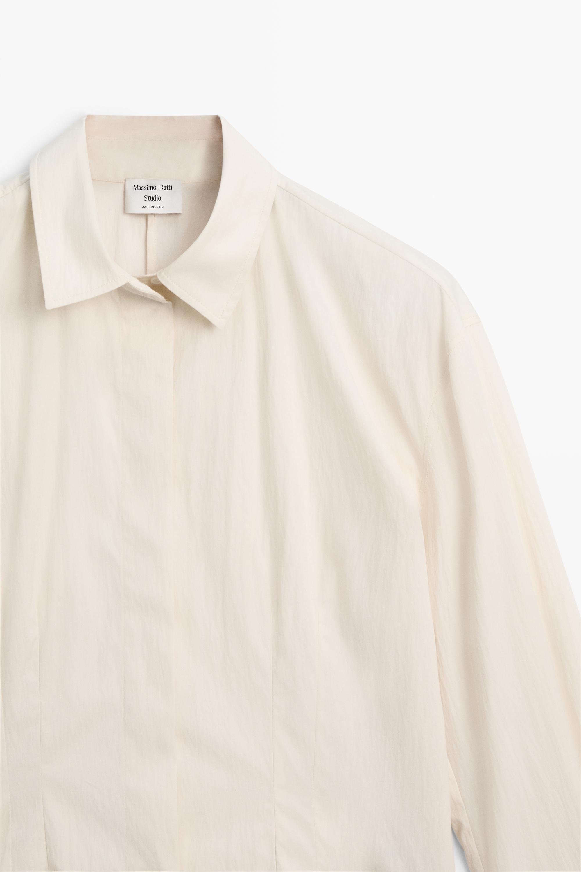 Shirt with seam details - STUDIO — Beige