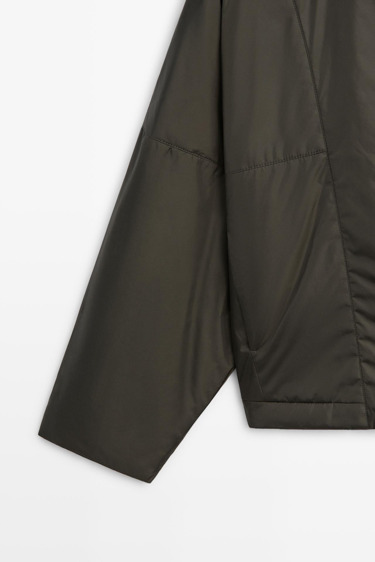 Lightweight quilted bomber jacket — KHAKI