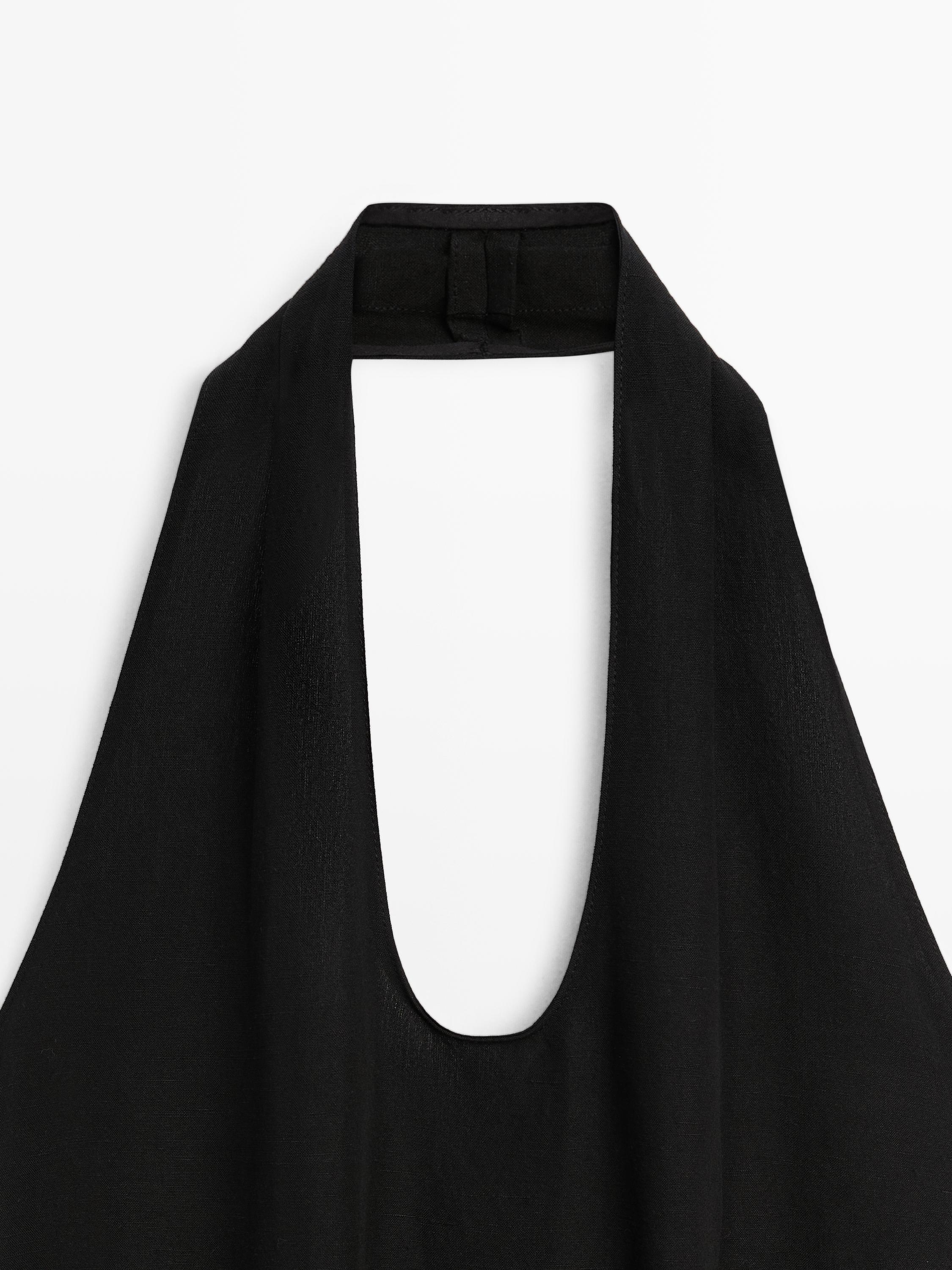 Long contrast dress