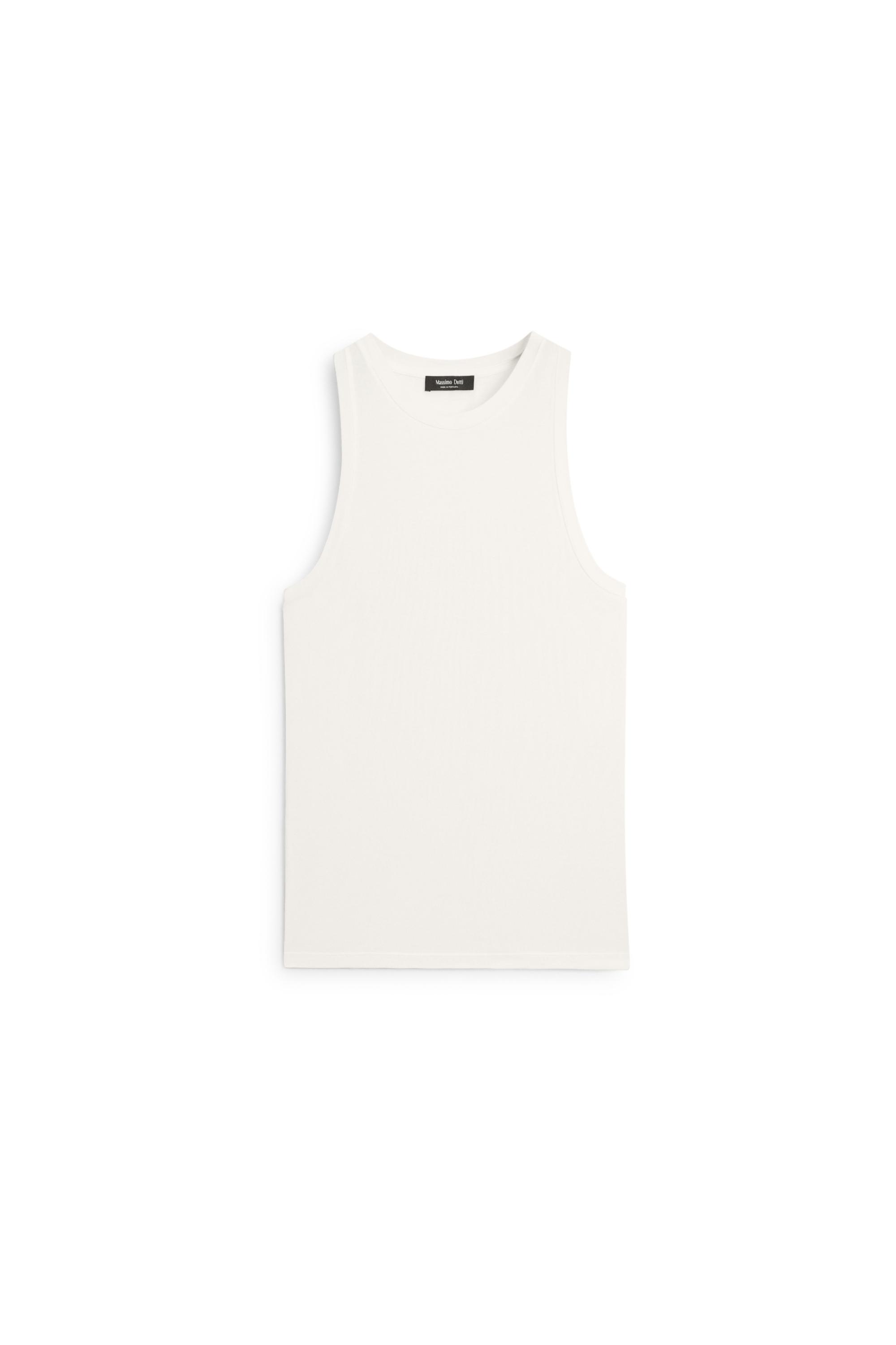 Silk blend sleeveless top - STUDIO — CREAM