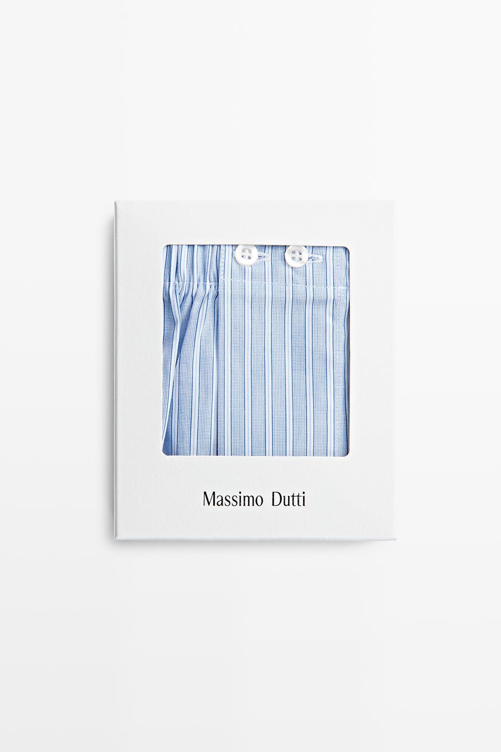 Massimo Dutti 100% pambıq zolaqlı bokser