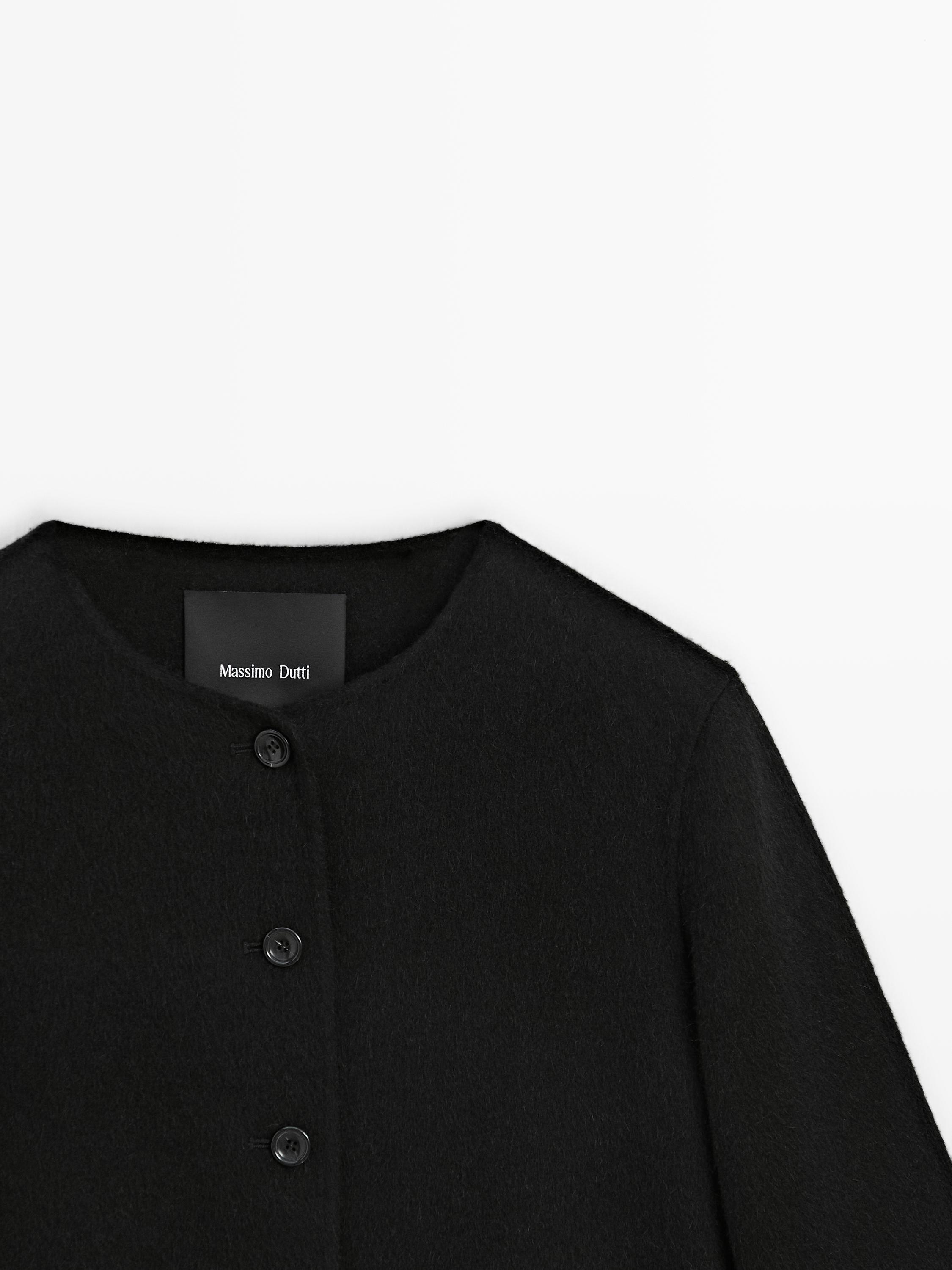 Veste courte en laine mélangée