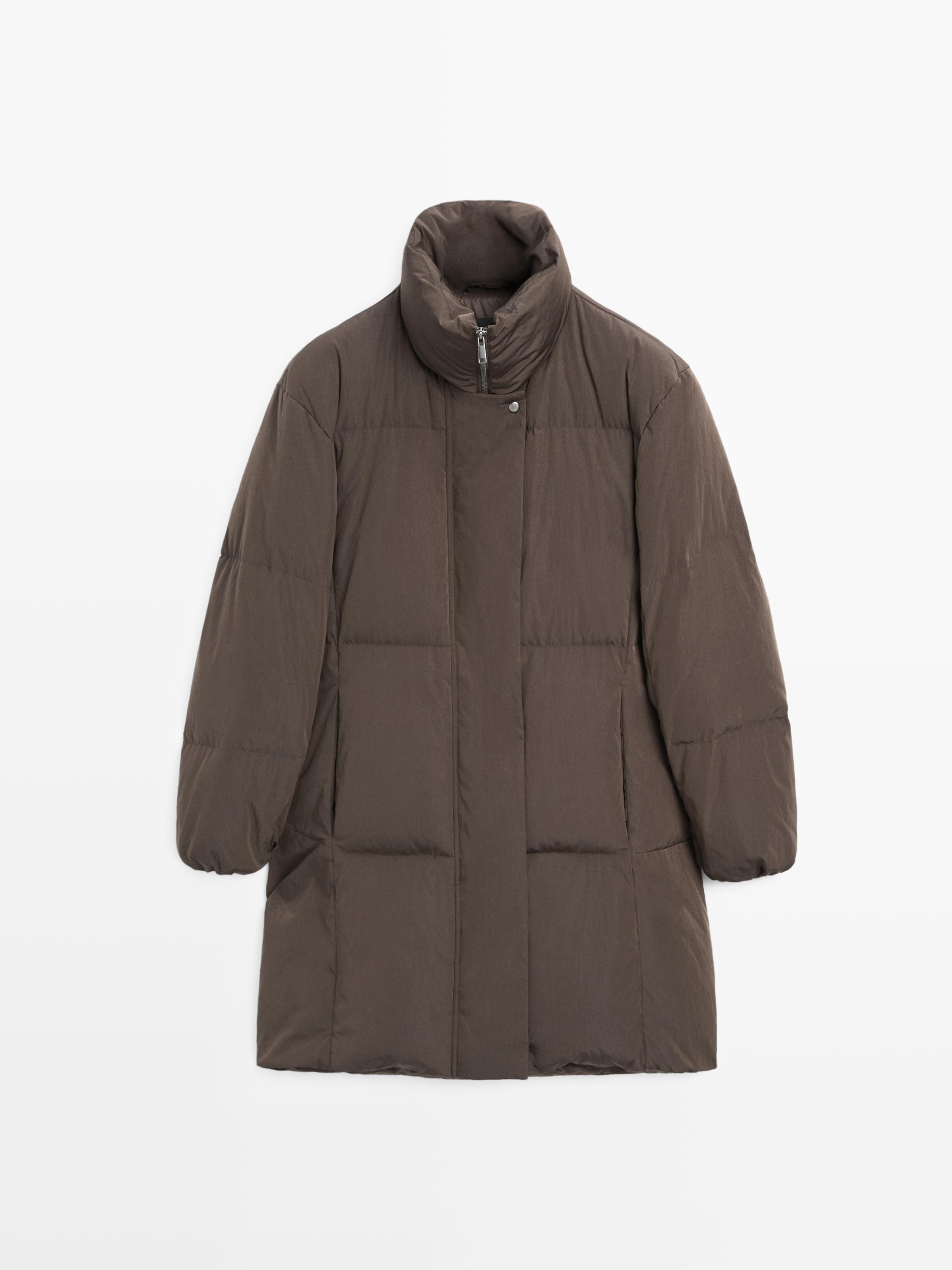Piumino water repellent · Marrone · Cappotti E Giacche Massimo Dutti