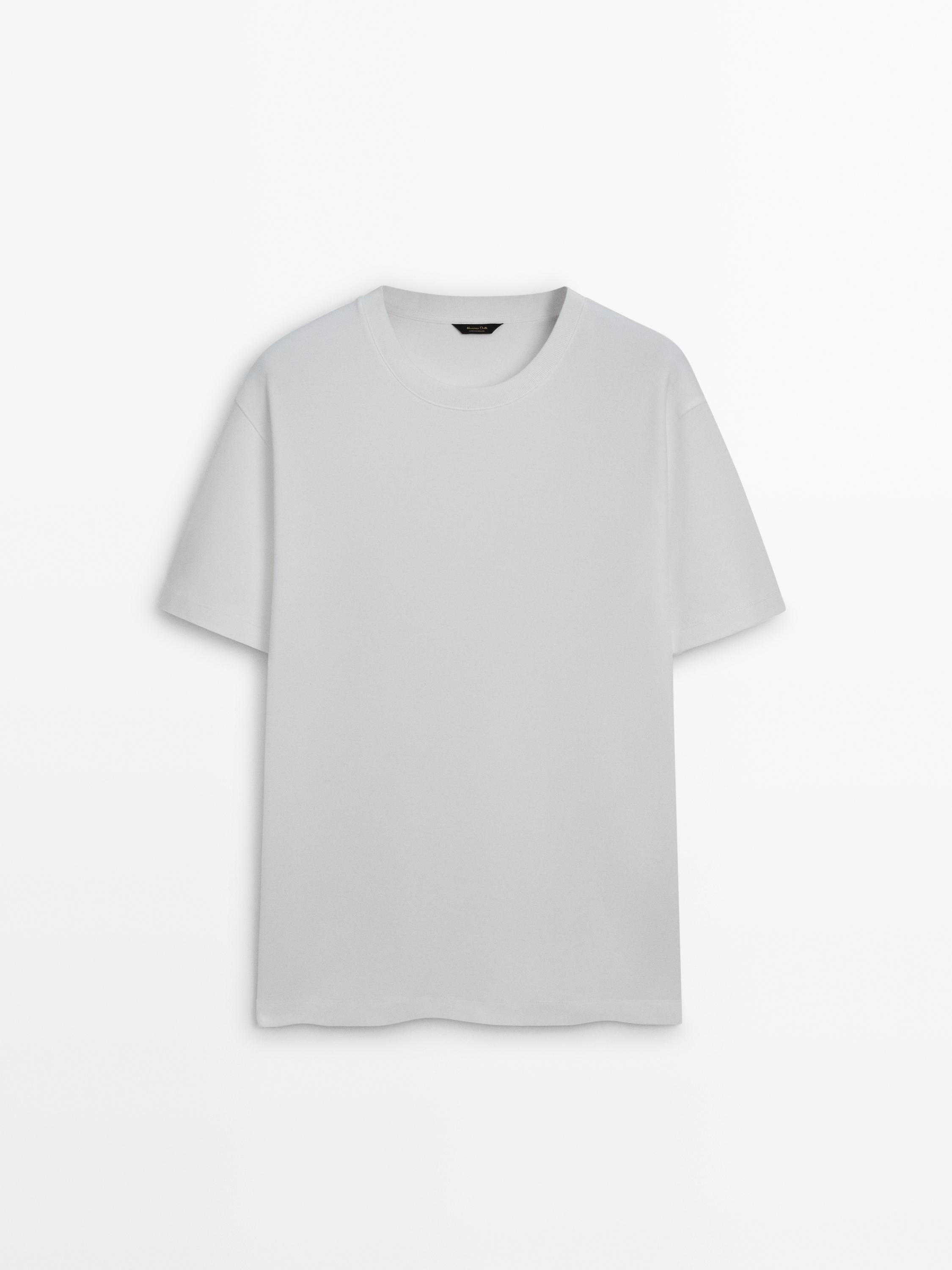 100% cotton short sleeve T-shirt — WHITE