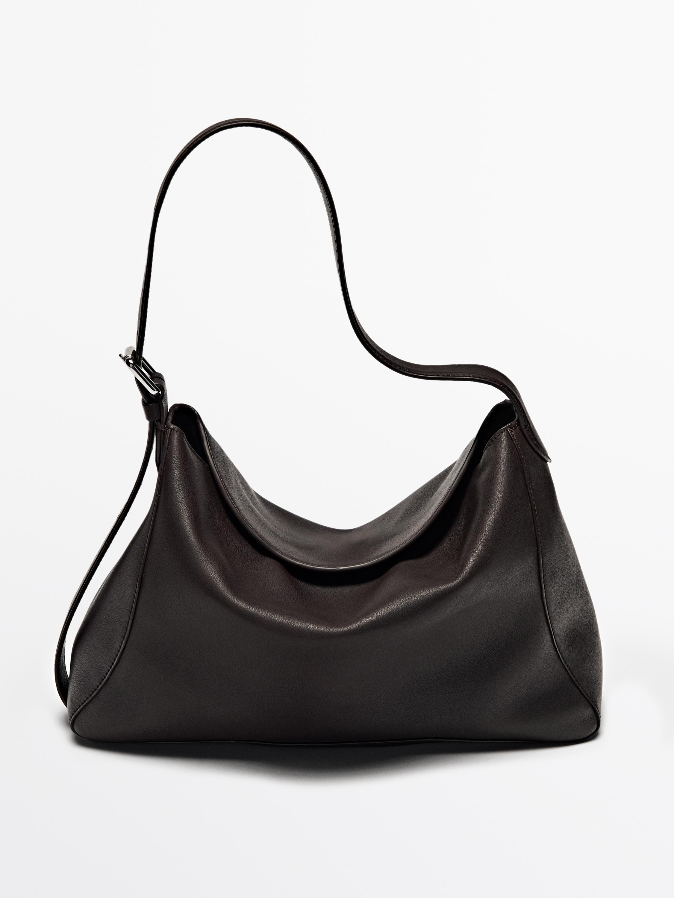 Nappa Leather Bag Brown Black Accessories Massimo Dutti nappa-leather-bag-brown-black-accessories-massimo-dutti