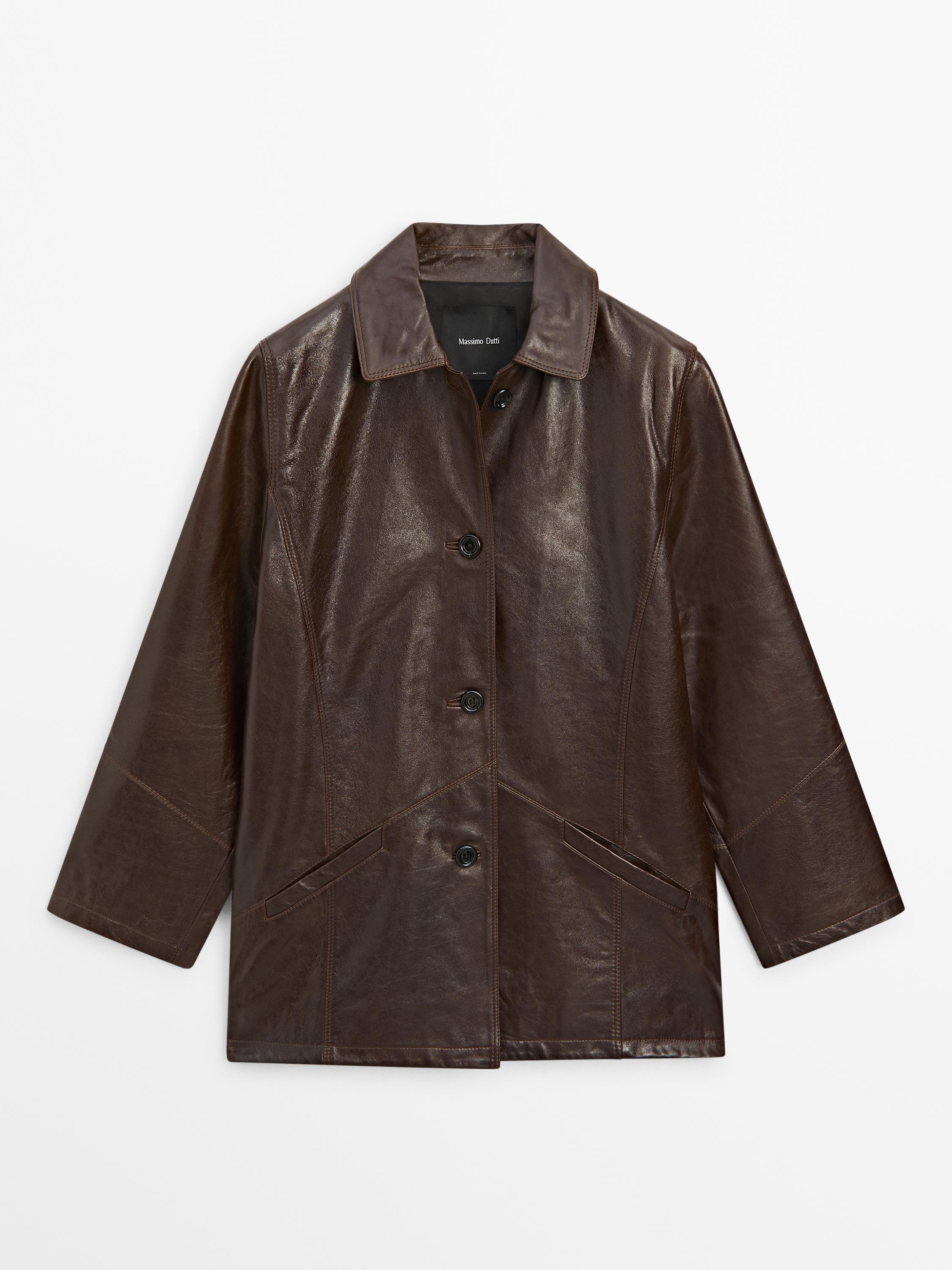 Women's Leather Jackets - Massimo Dutti - US