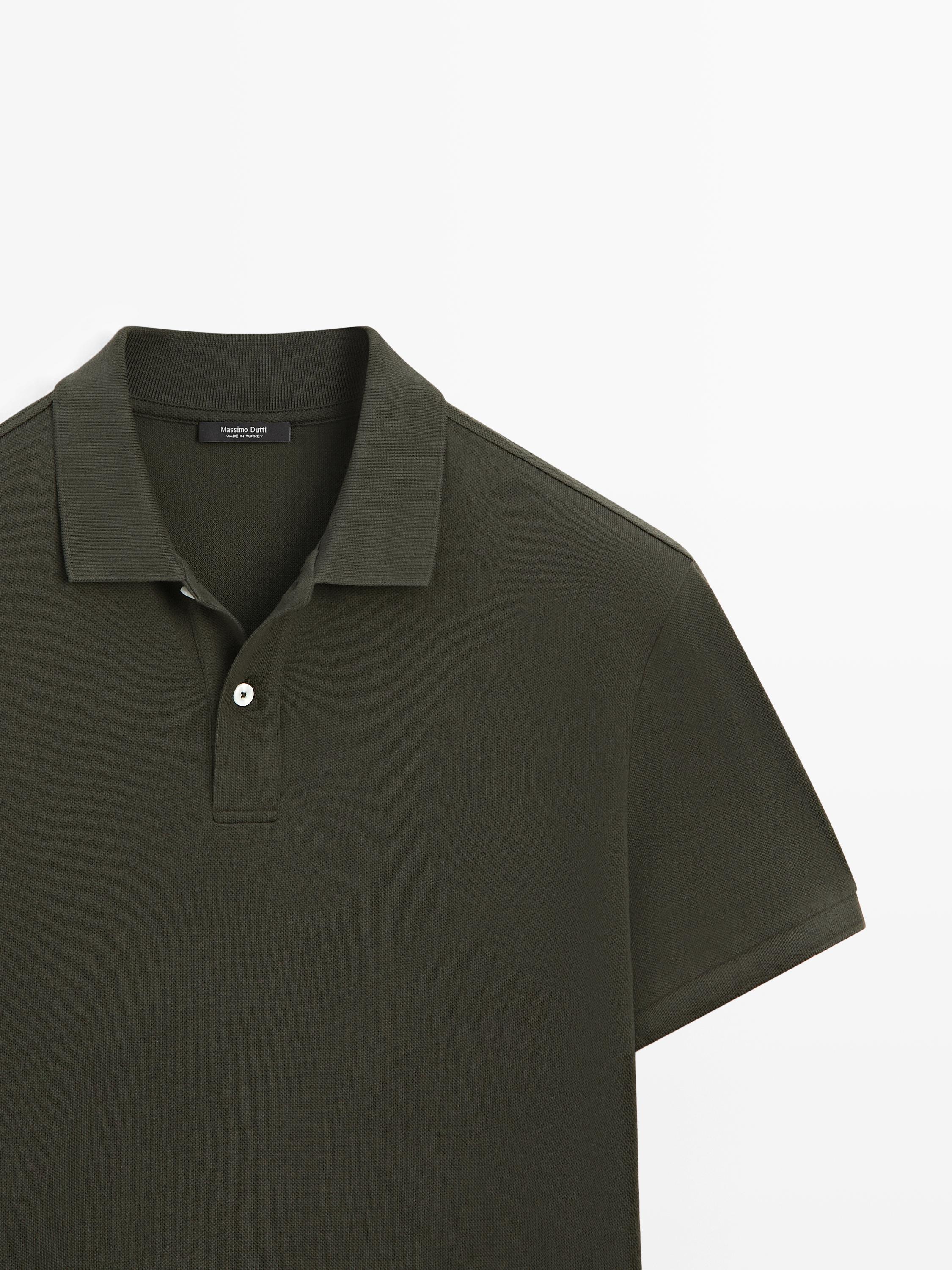 Polo micro estructura algodón