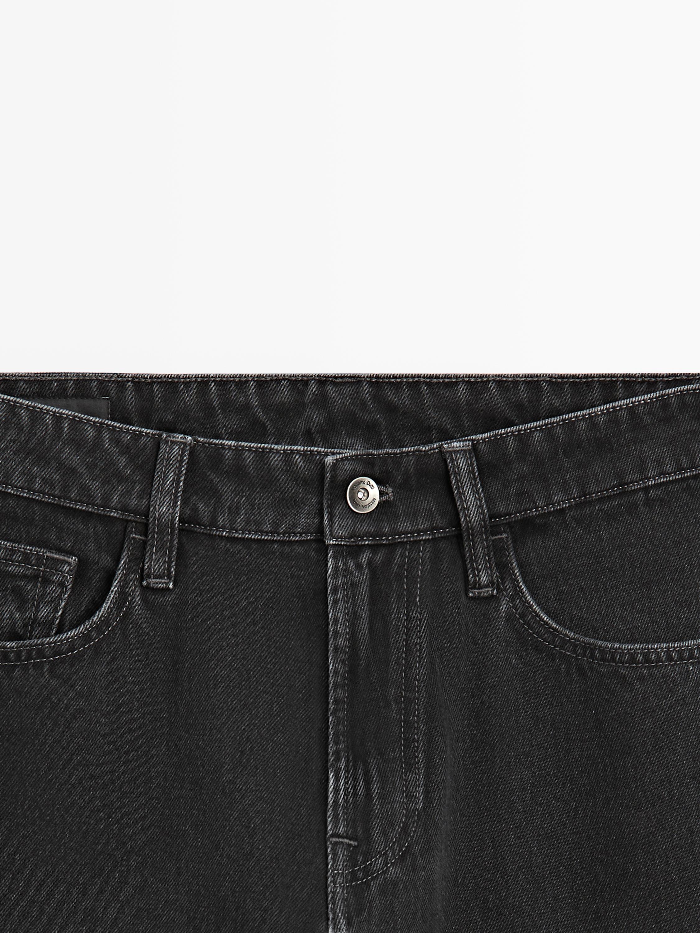 Tapered fit jeans — CHARCOAL