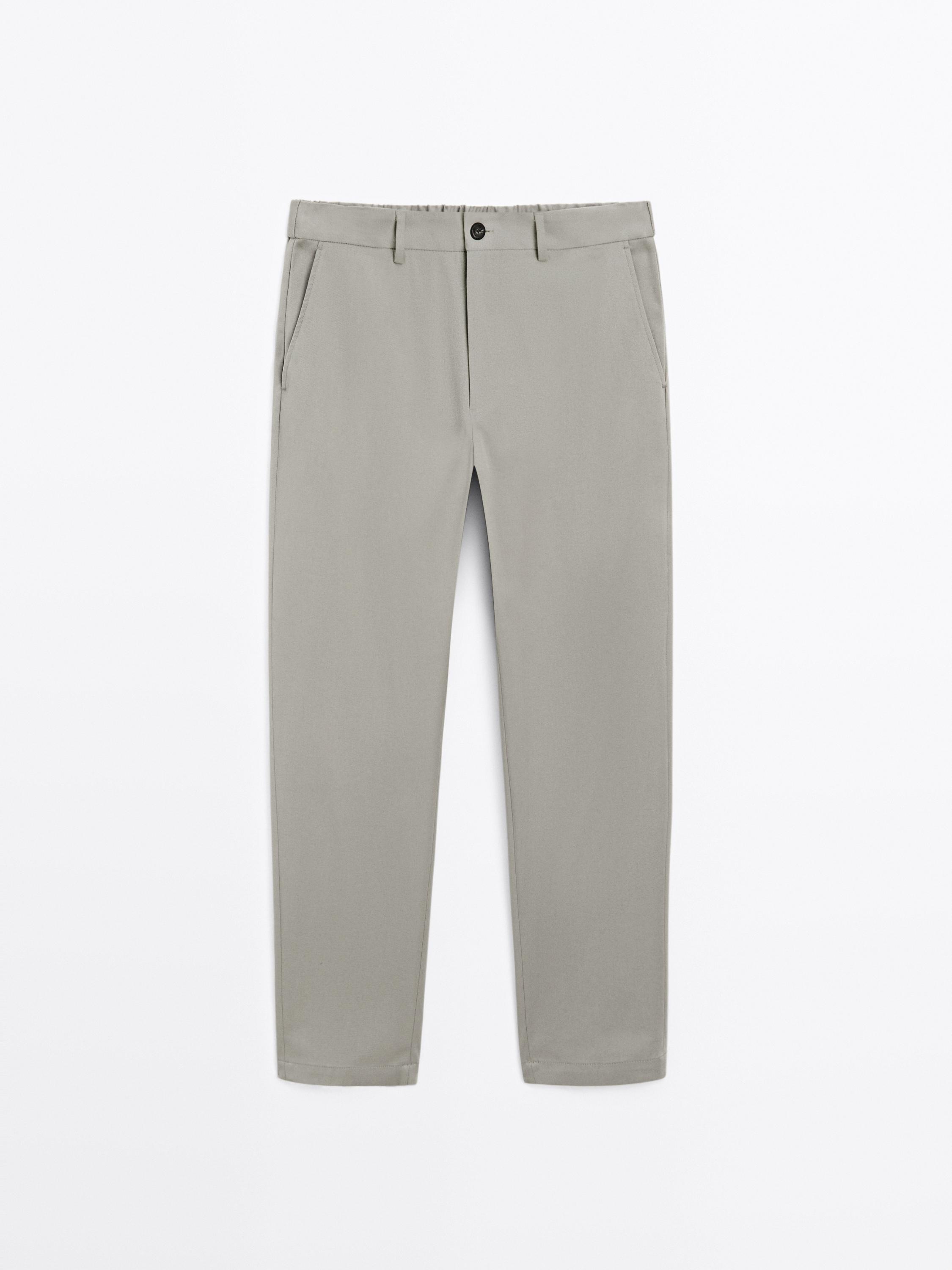 Cotton blend semi joggers
