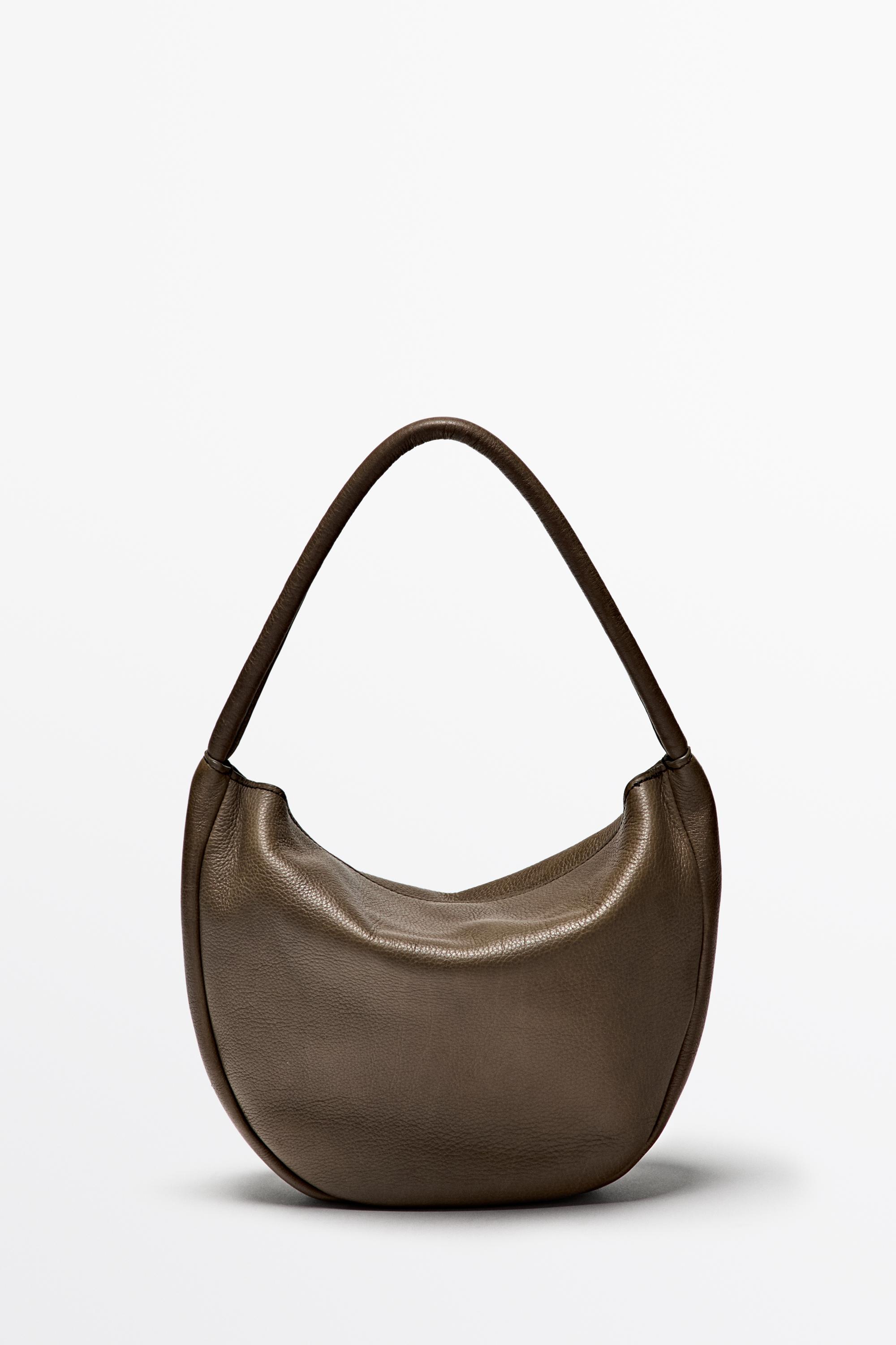 Nappa leather mini slouch bag