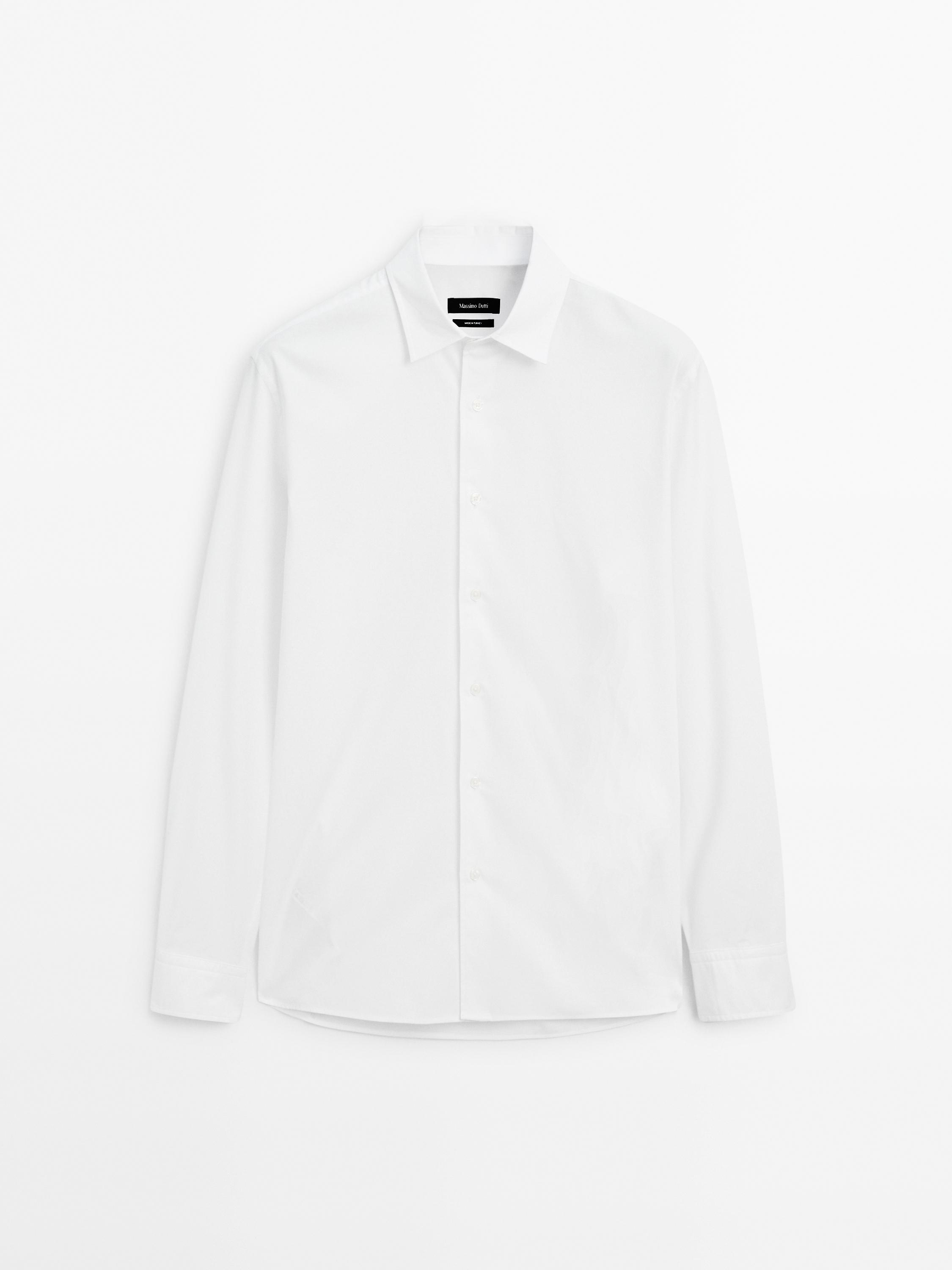 Hemd mit Textur und kleinen Karos im Regular-Fit