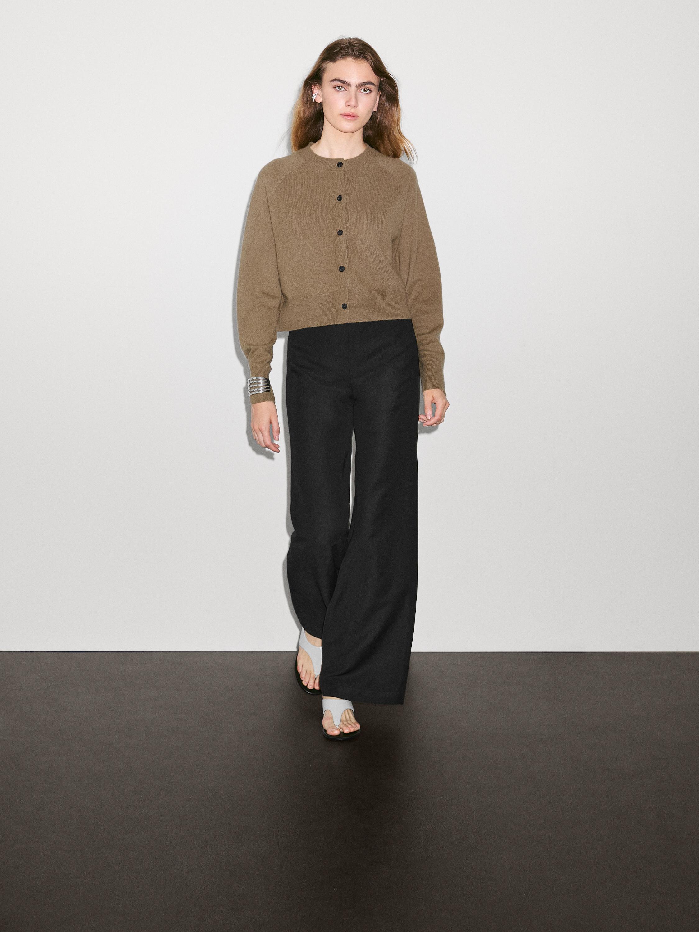 Cárdigan manga larga 100% cashmere