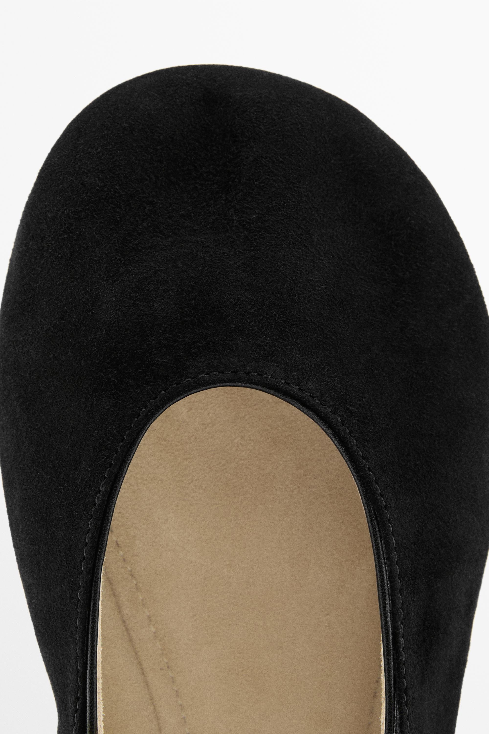 Soft leather ballet flats - Limited Edition — BLACK