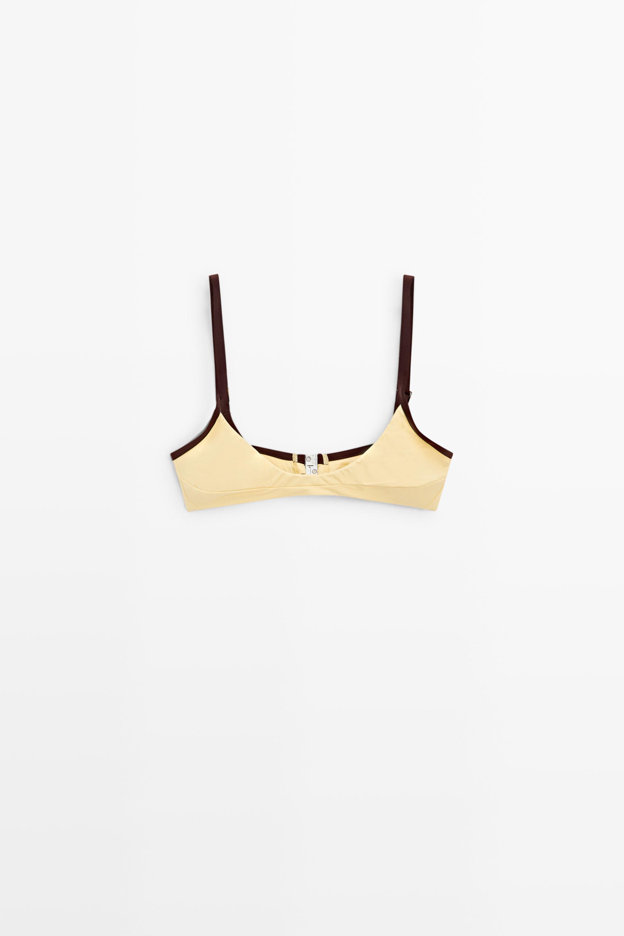 Contrast bikini top — Vanilla