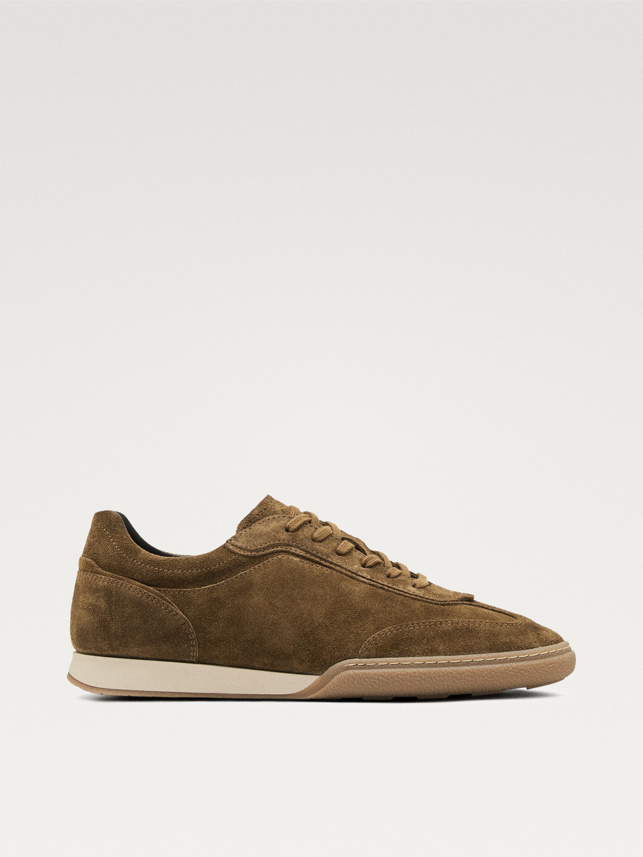 Leather Sneakers Zapatillas Massimo Dutti Hombre