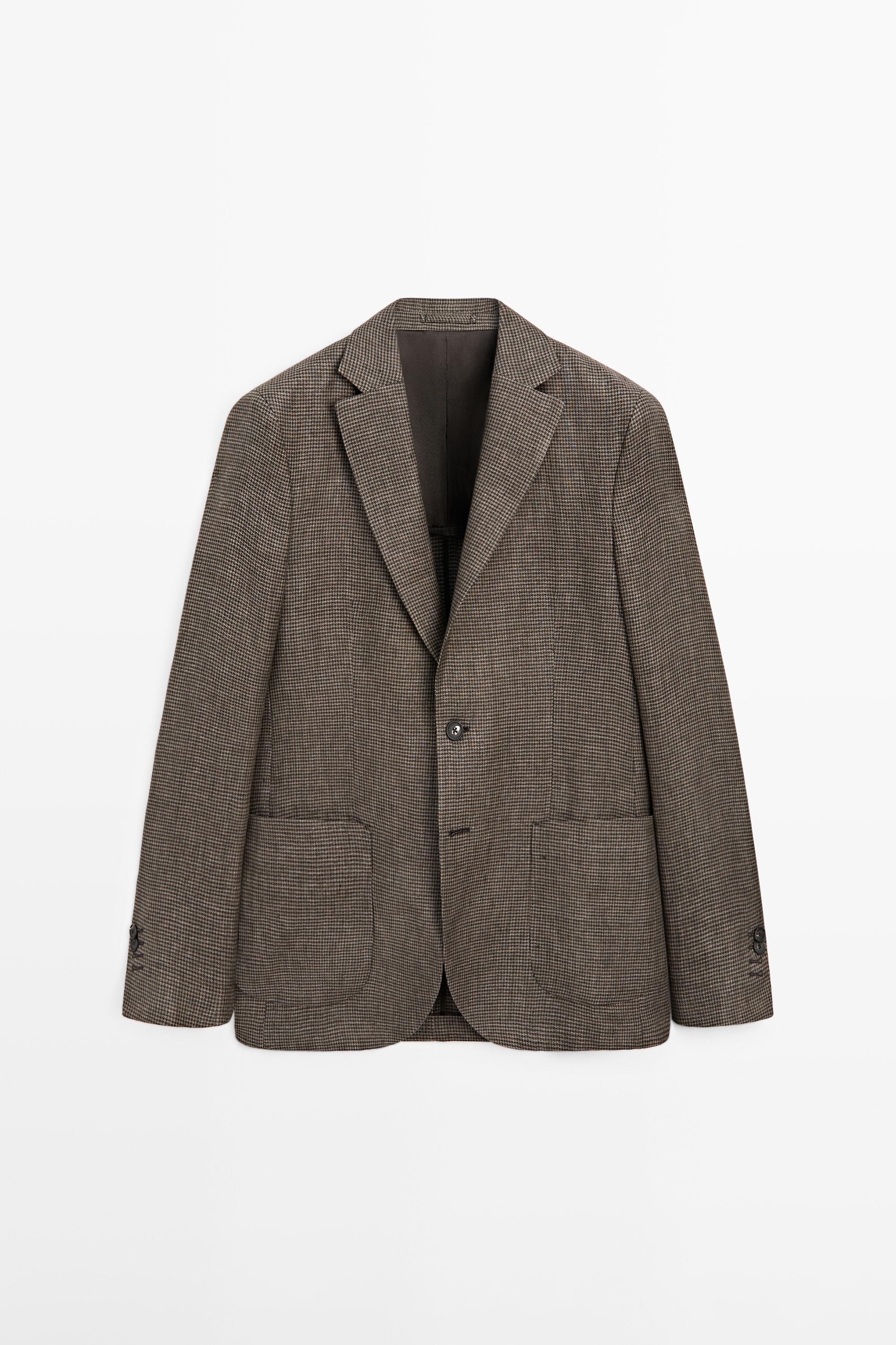 100% linen blazer with pocket details — OCHRE