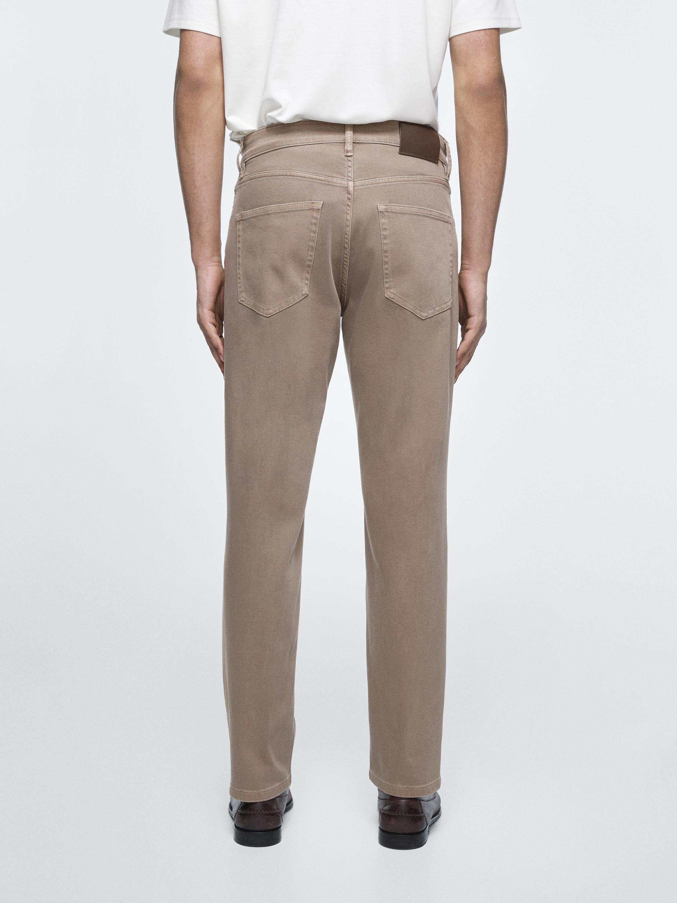 Tapered fit jeans — MINK