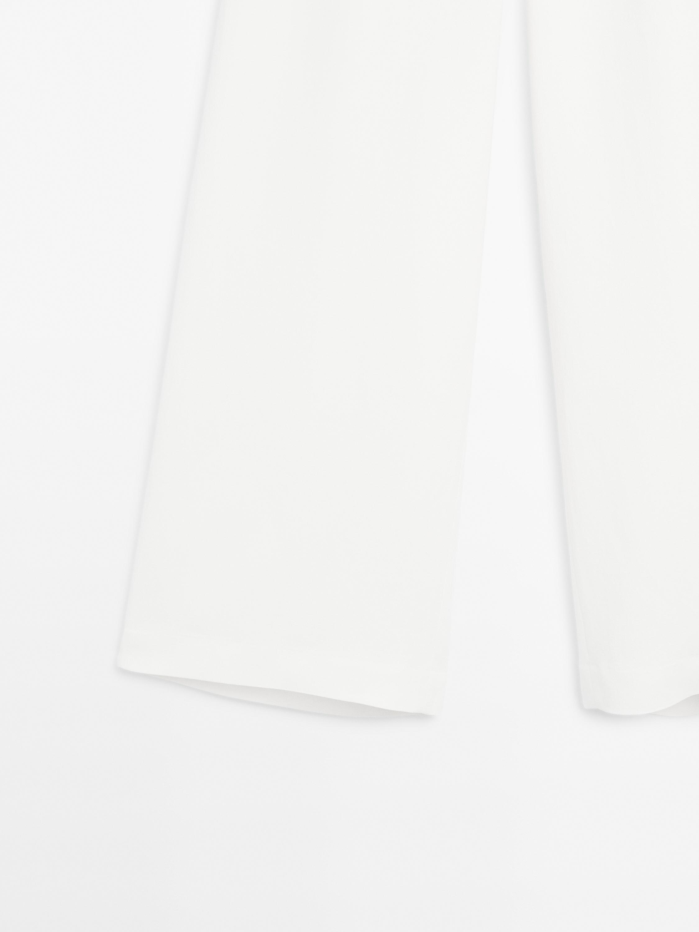 Flowing linen blend trousers with corset belt - Limited Edition