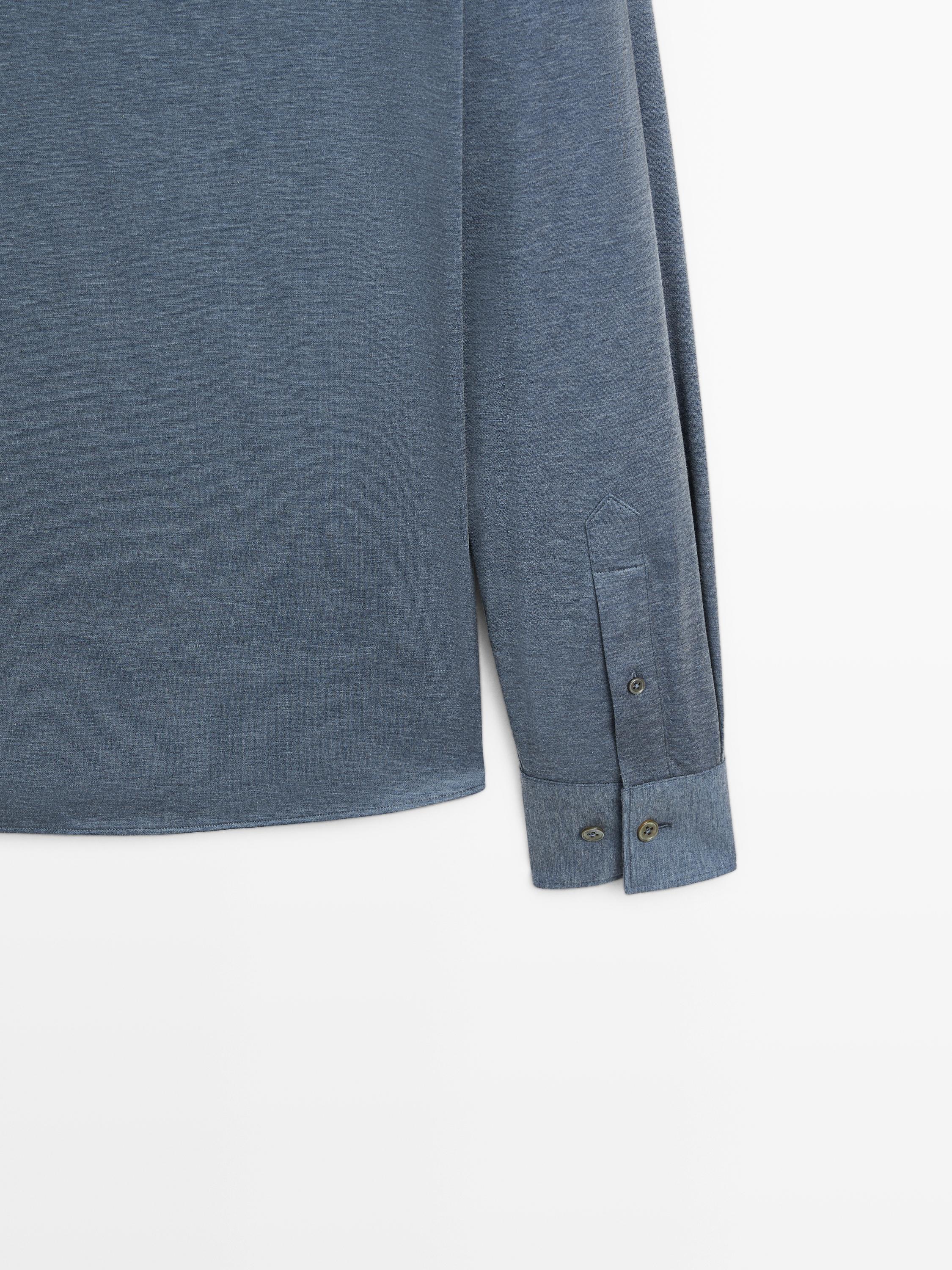 Slim-Fit-Hemd aus Stretchgewebe