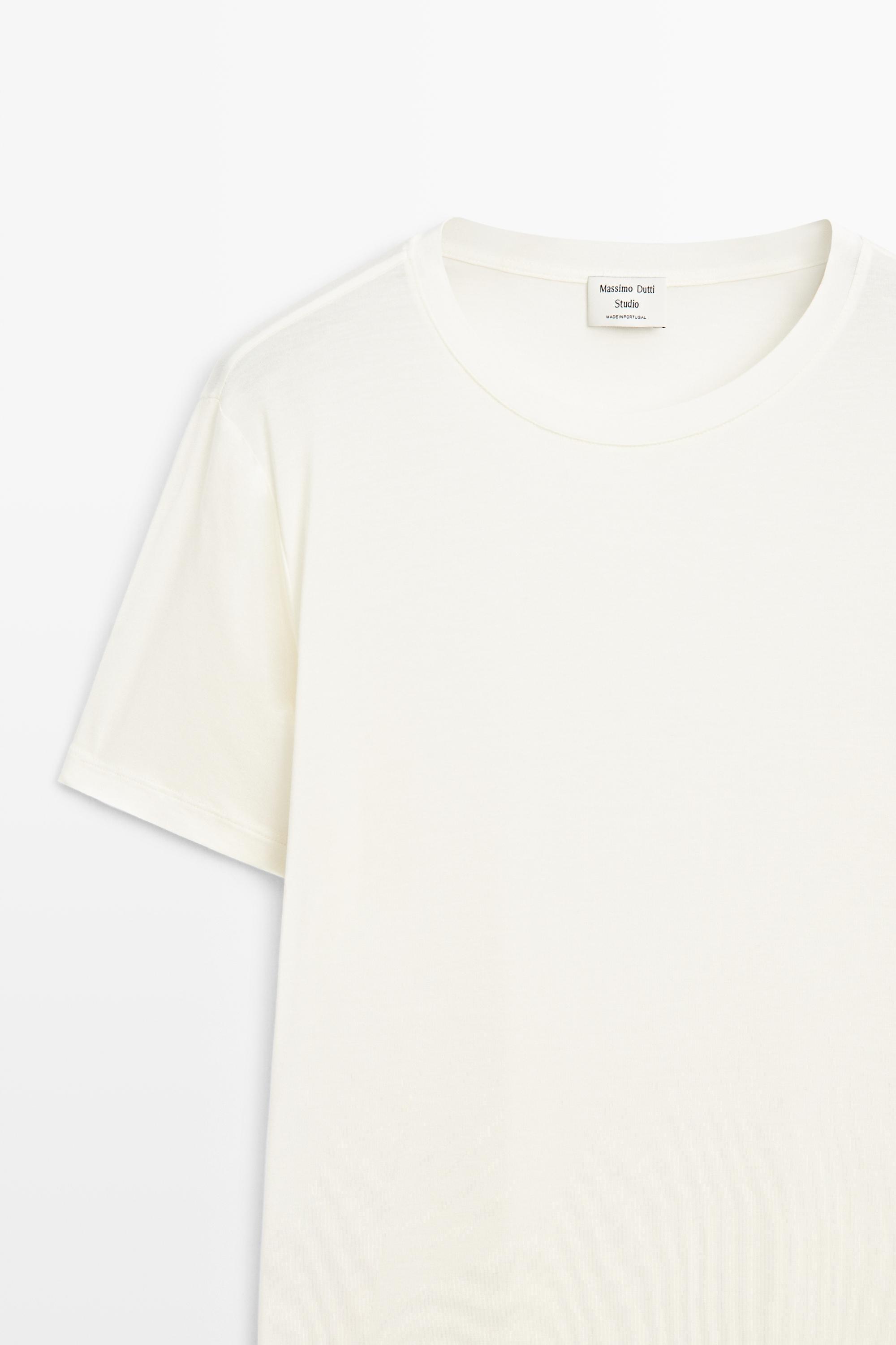 Short sleeve T-shirt - STUDIO — CREAM
