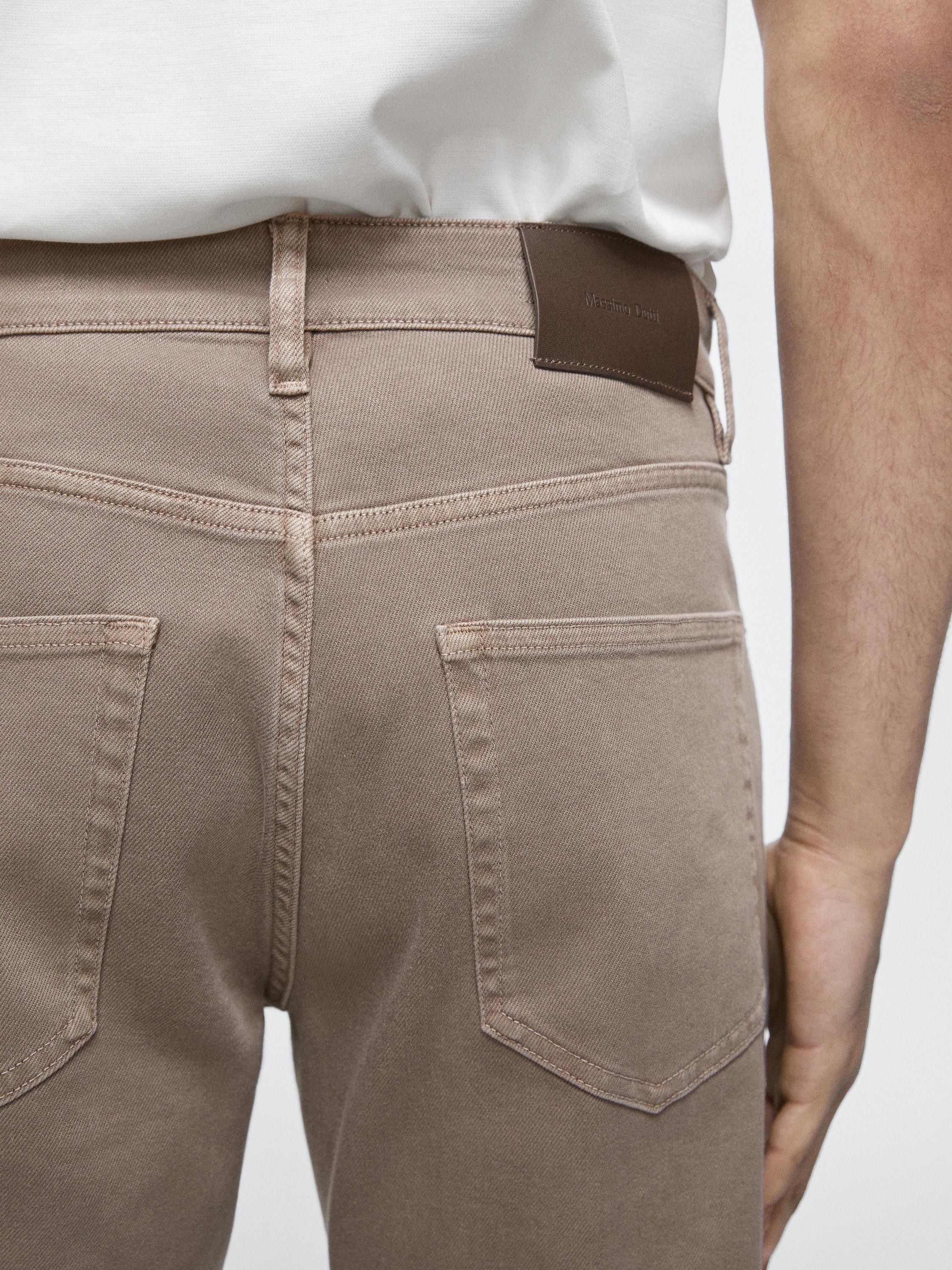 Tapered fit jeans — MINK