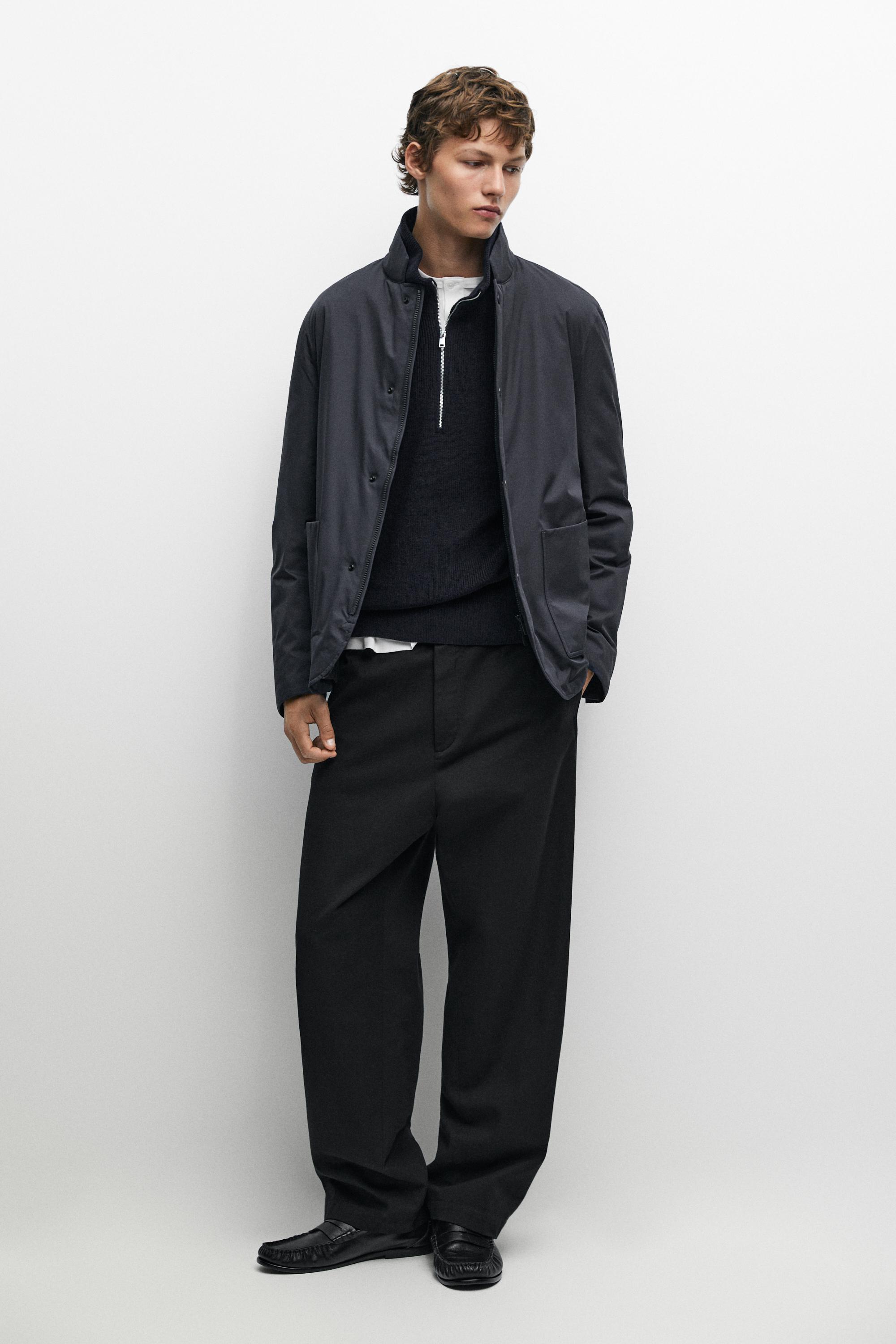 Stand-up collar down jacket