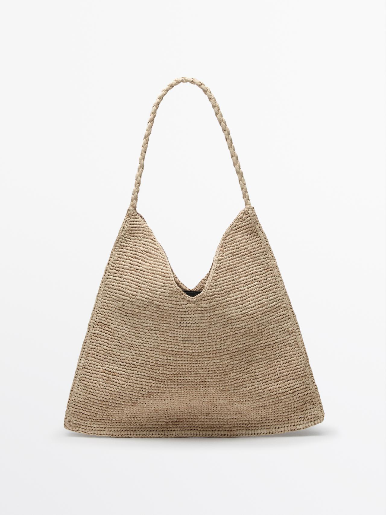 Massimo Dutti - Dame - Totebag I Rafiabast - Beige - 01