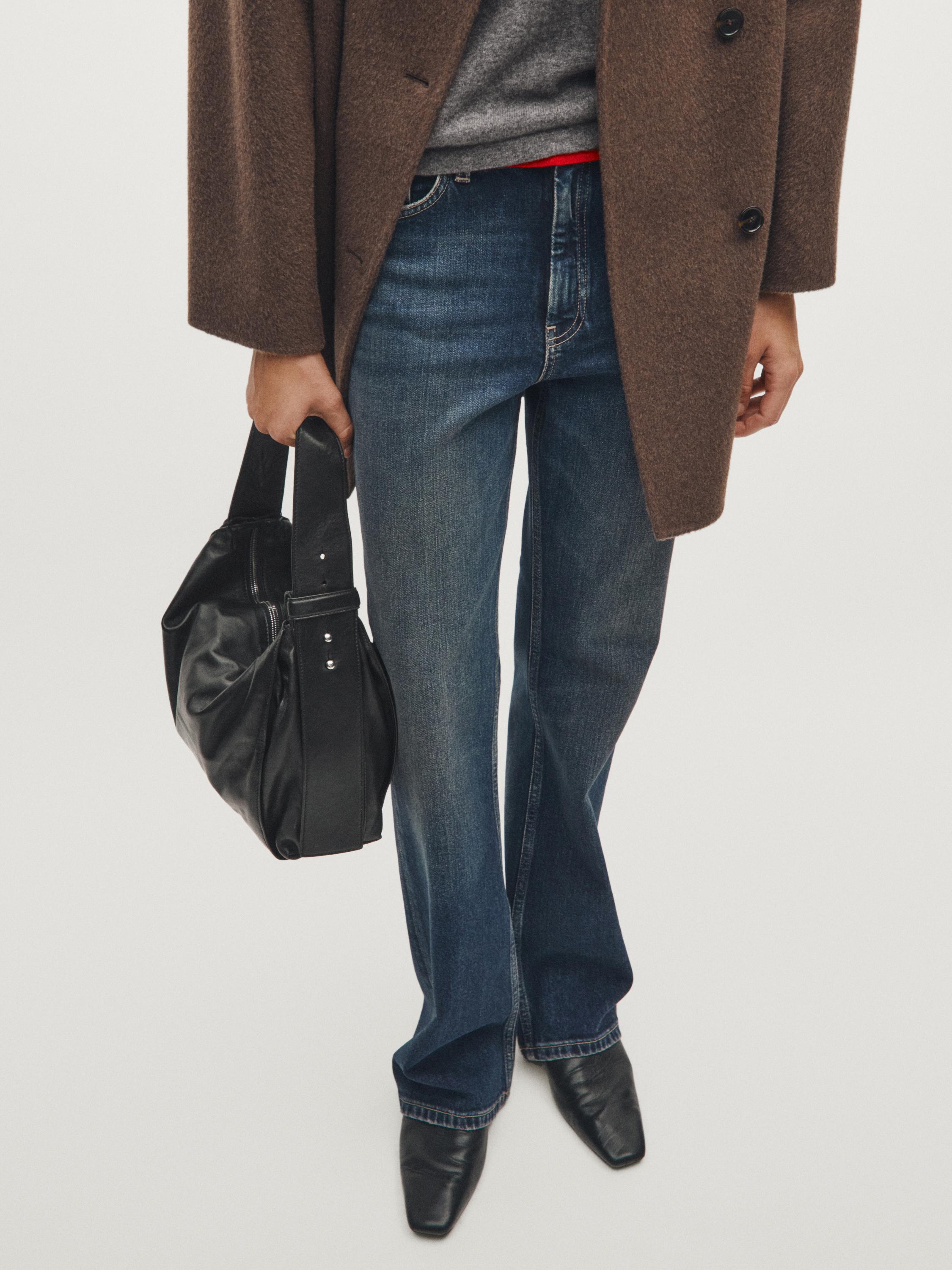 Sac porté épaule en cuir nappa