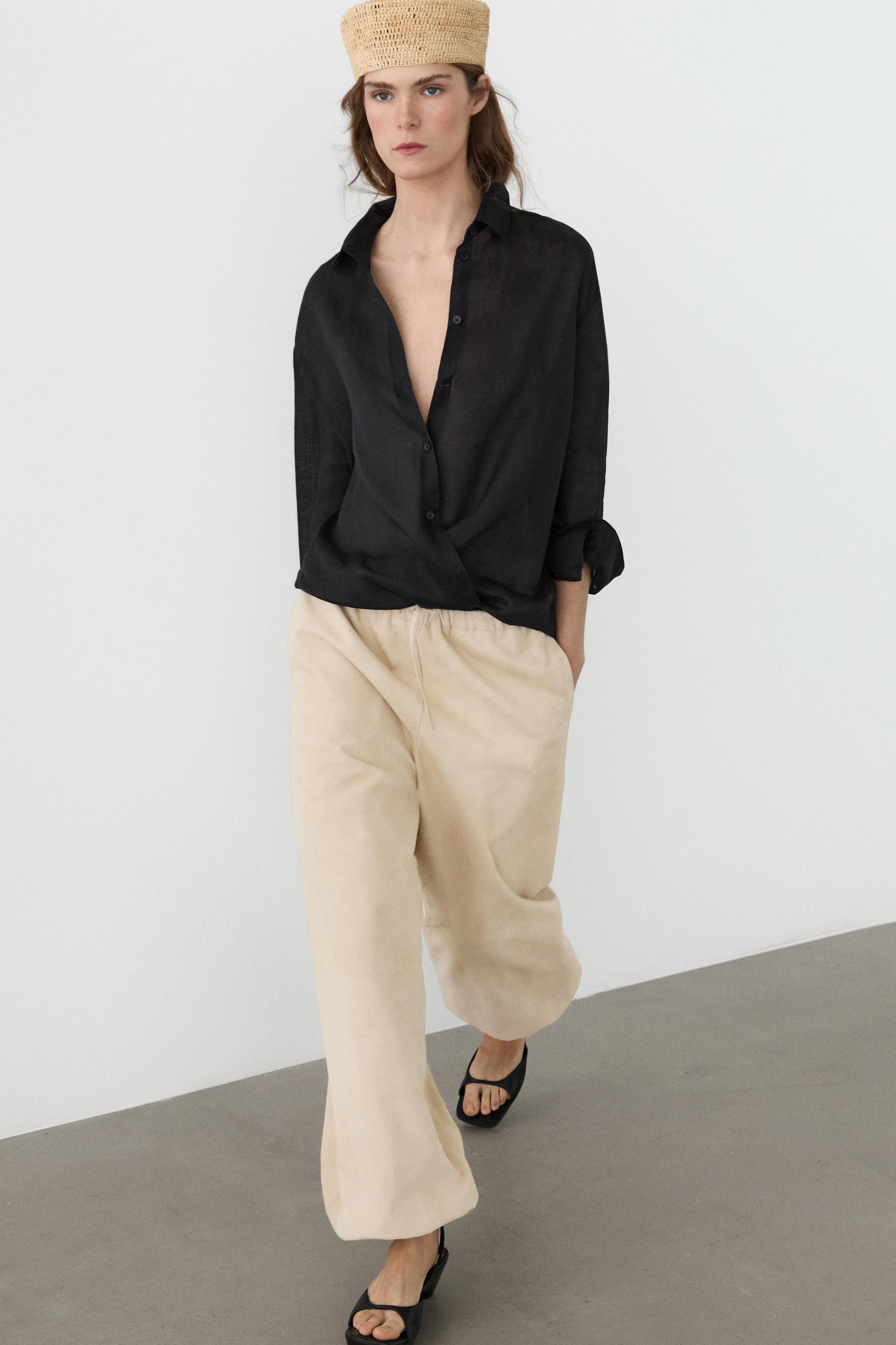 Chemise fluide 100 % ramie