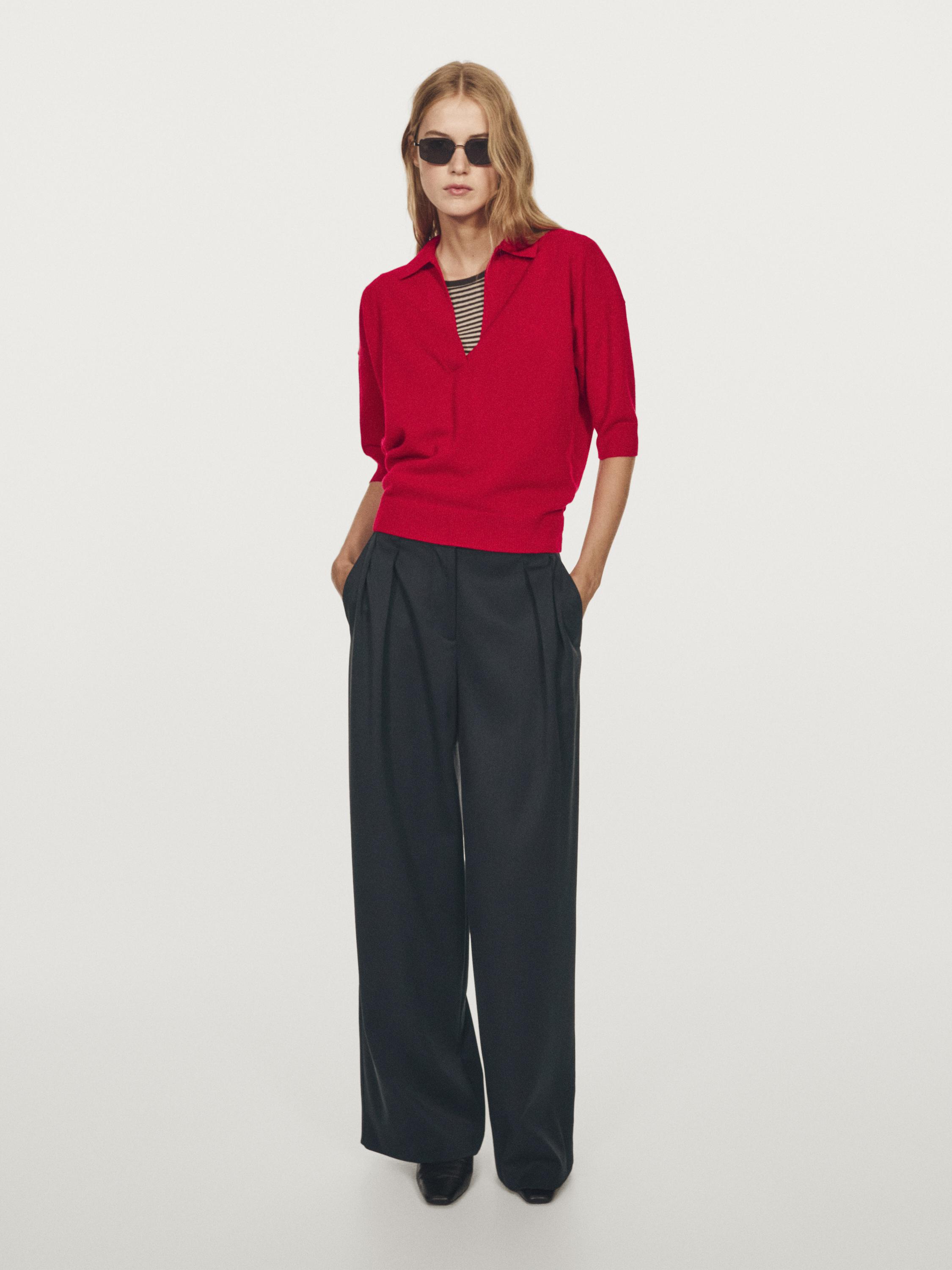 Pantalons de pinces cama ampla