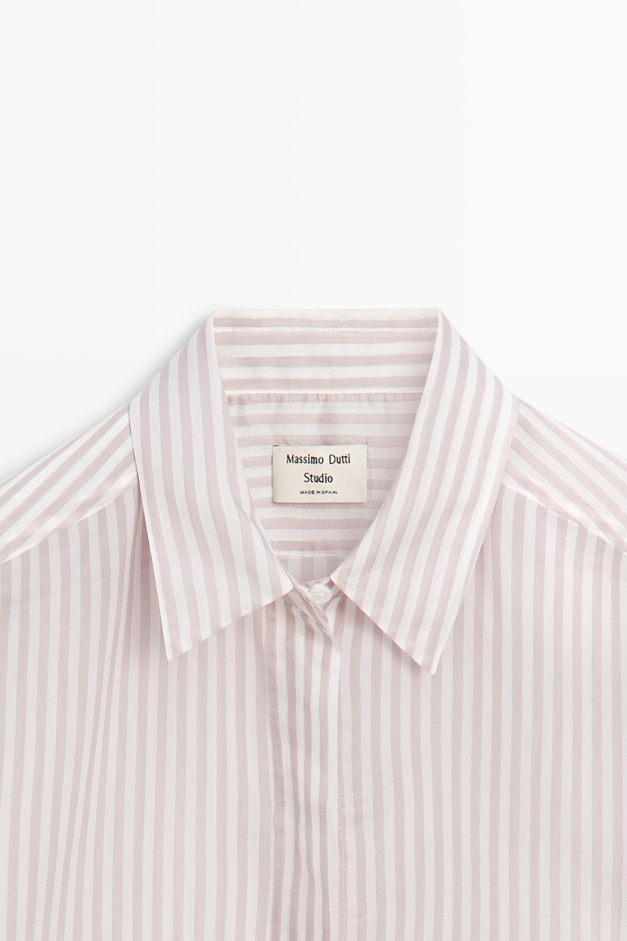 Flowing striped shirt - STUDIO — Pink