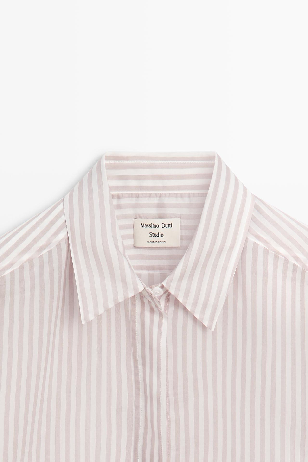 Flowing striped shirt - STUDIO — Pink