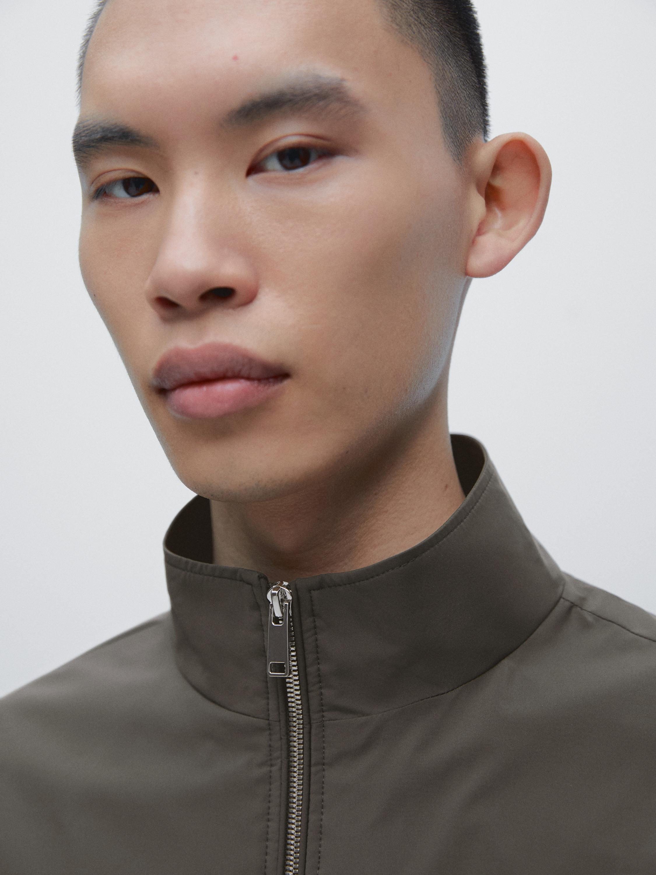 Two-way stretch fabric jacket — GREEN