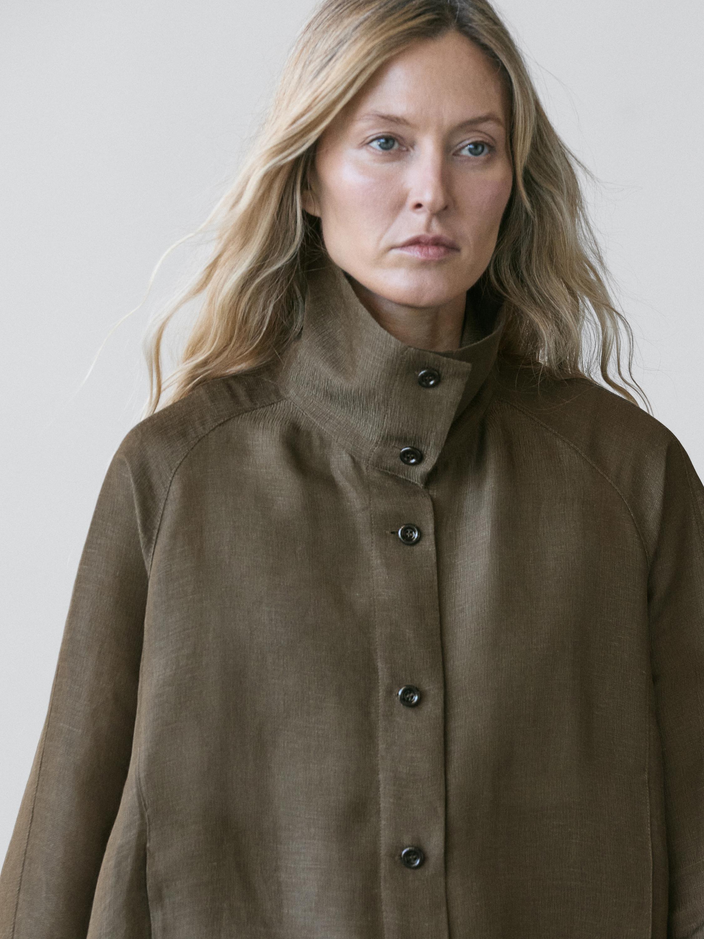 Zigʻir va ipak matodan bomber jaket