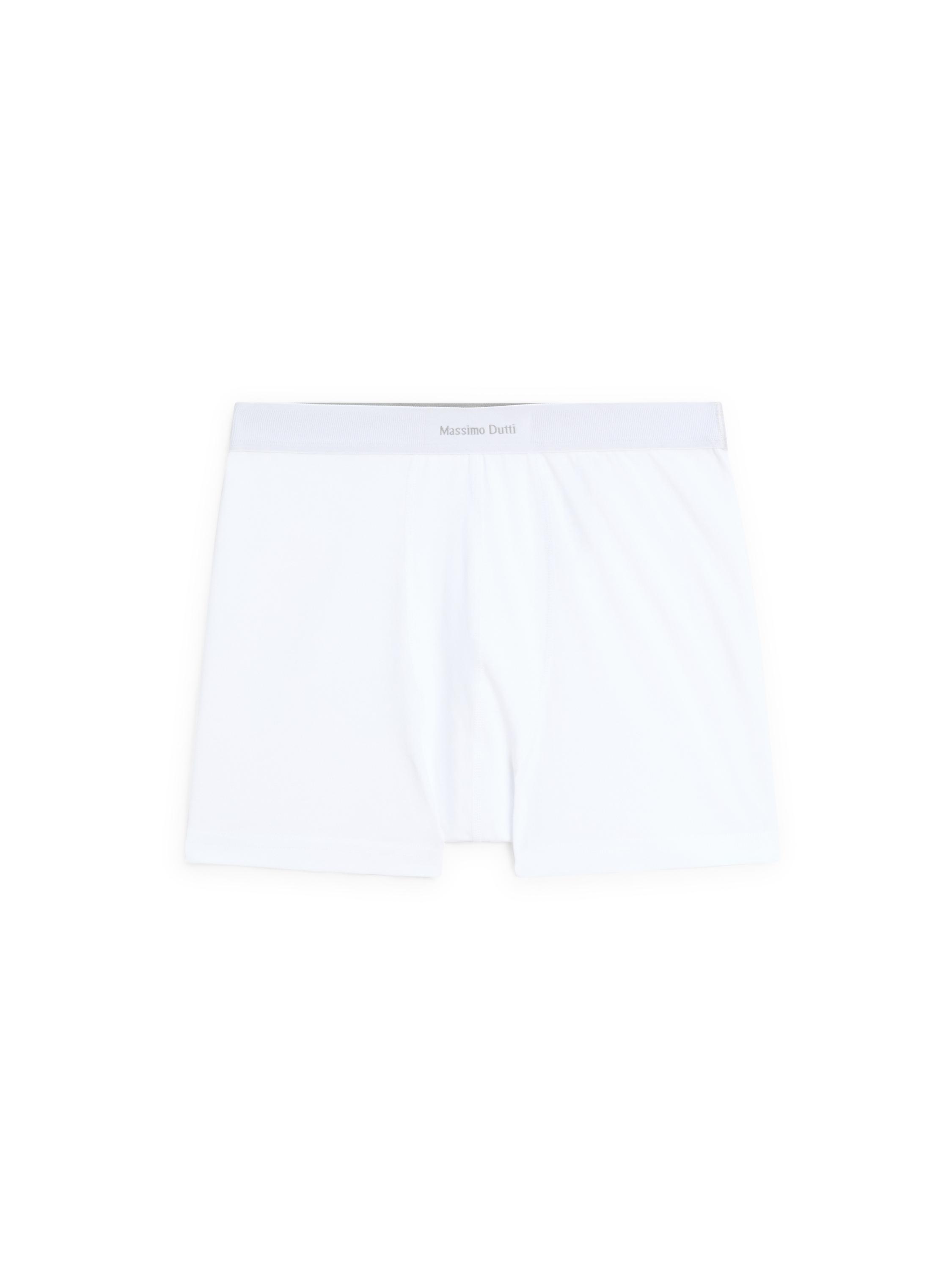 Boxers with logo waistband — WHITE