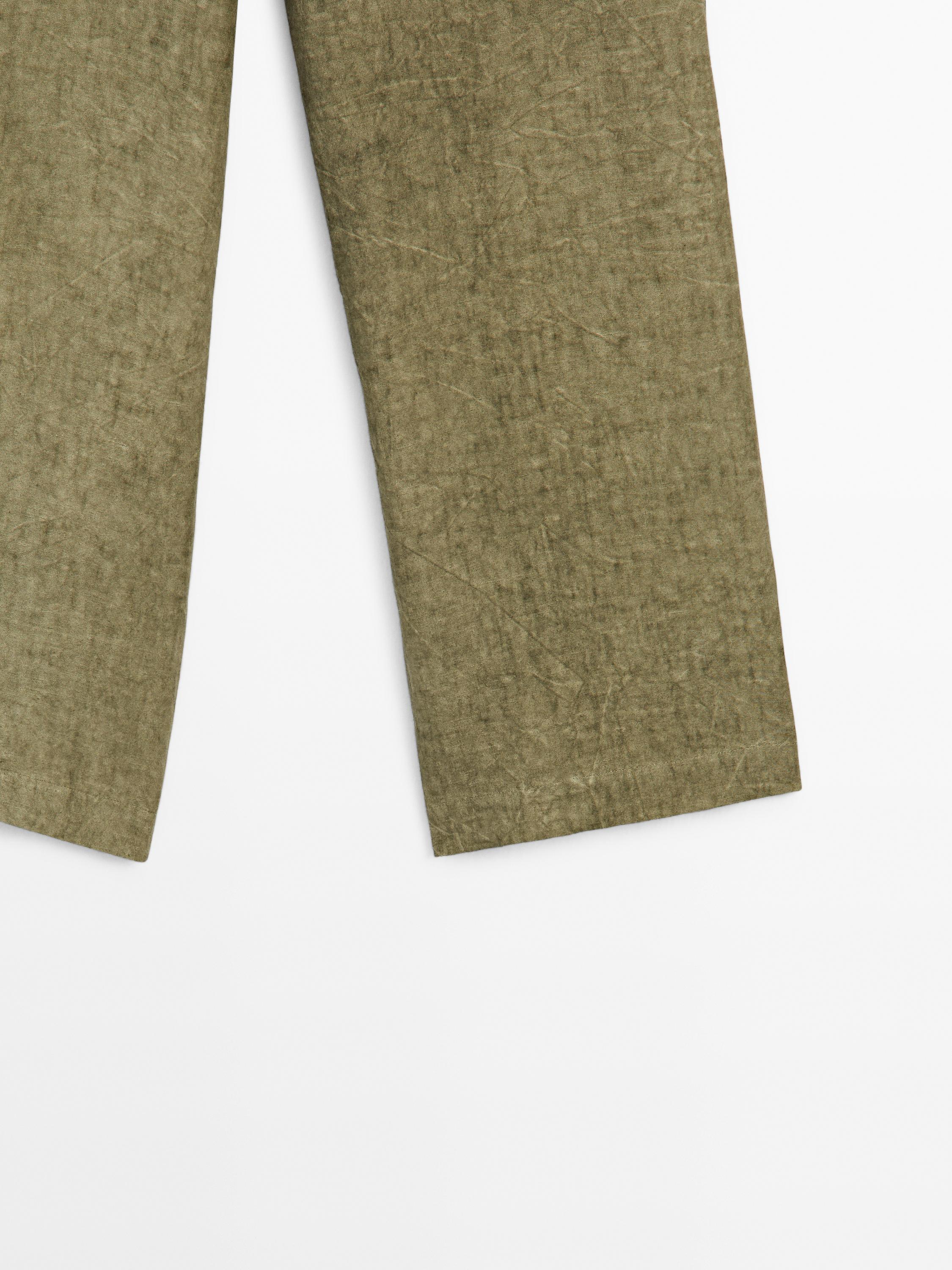 Flowing 100% linen trousers